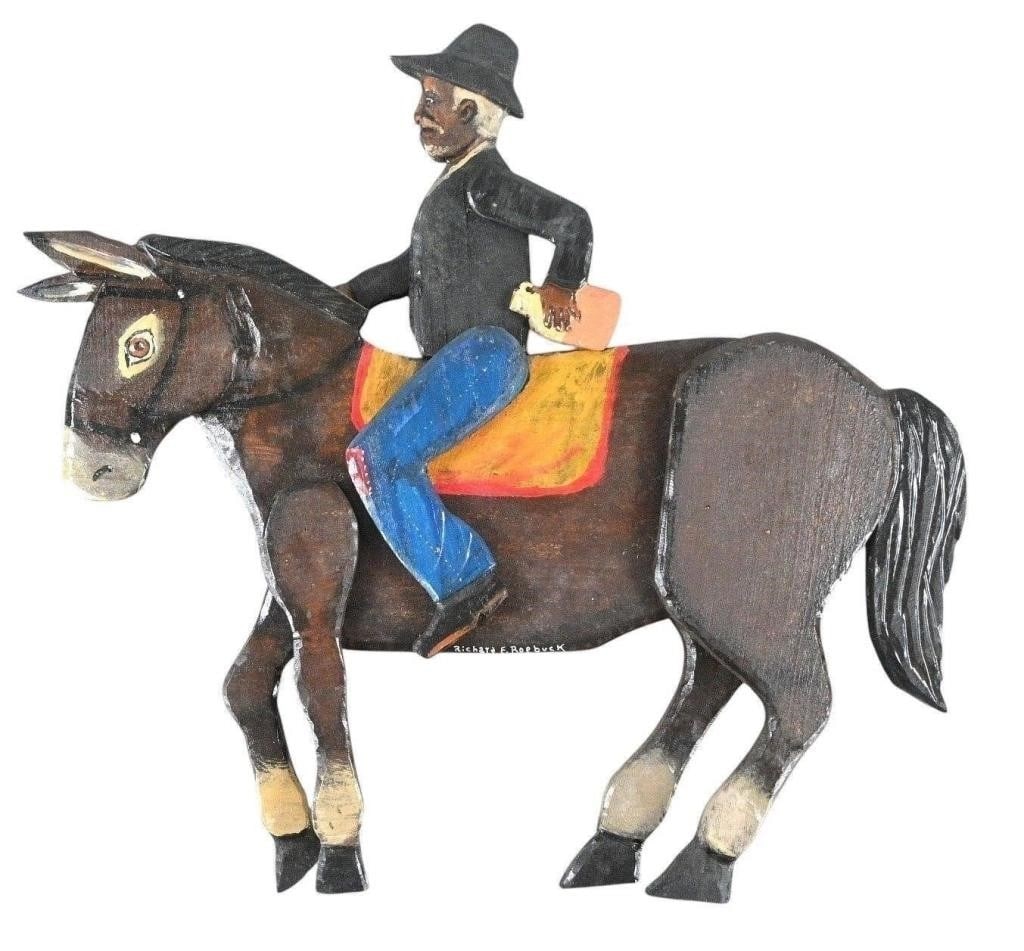 Richard Roebuck.  Drunk Man Riding Horse (1 of 9)