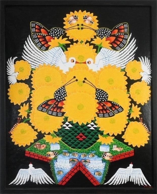 Kahsay Tsadkan.  Peace Doves in Sunflowers (1 of 11)