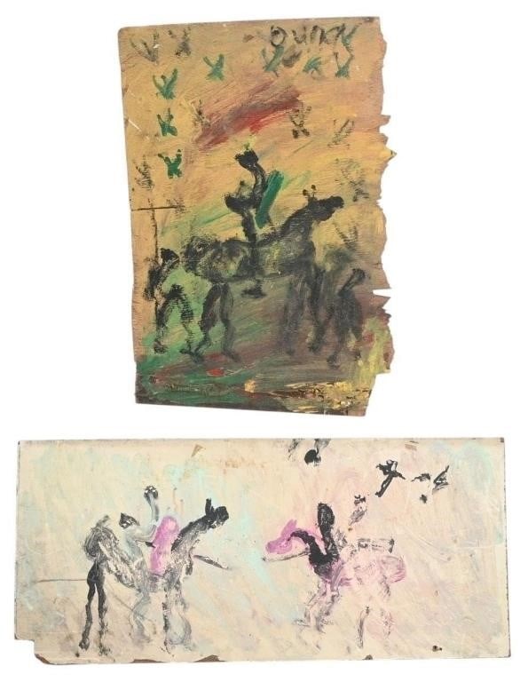 Purvis Young.  Warriors on Horse (1 of 4)