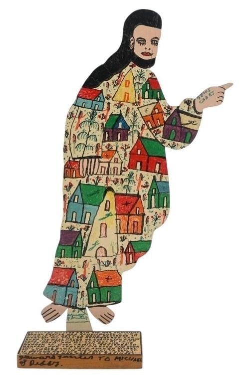 Howard Finster.  Jesus Saves/Cares (1 of 14)