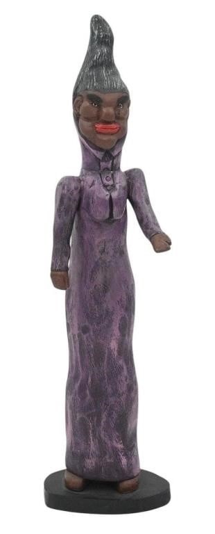 Virgil Perry.  Black Woman in Purple Dress (1 of 8)