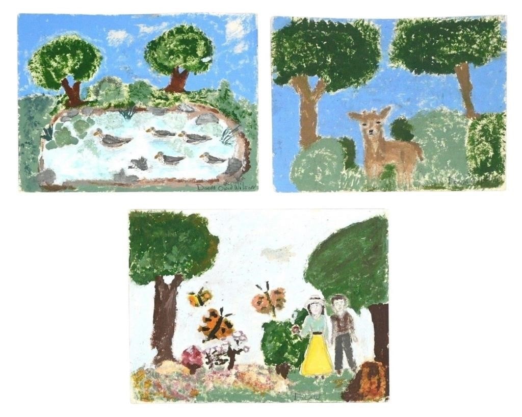 Donna Wilson.  3 Nature Paintings (1 of 4)