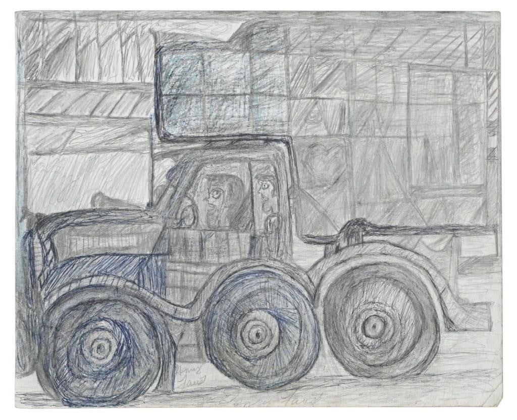 Henry "Popeye" Faust.  Truck Drawing (1 of 3)