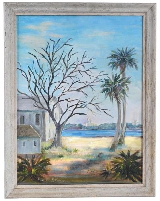 Harriette R. Combs.  Bare Tree by the Shore at Daytona Beach (1 of 6)