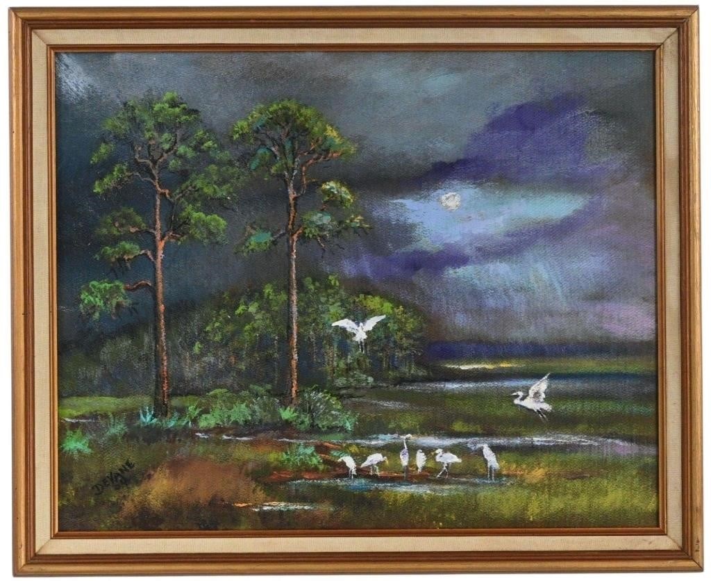 Deyane Moses.  Moonlit Marsh (1 of 5)
