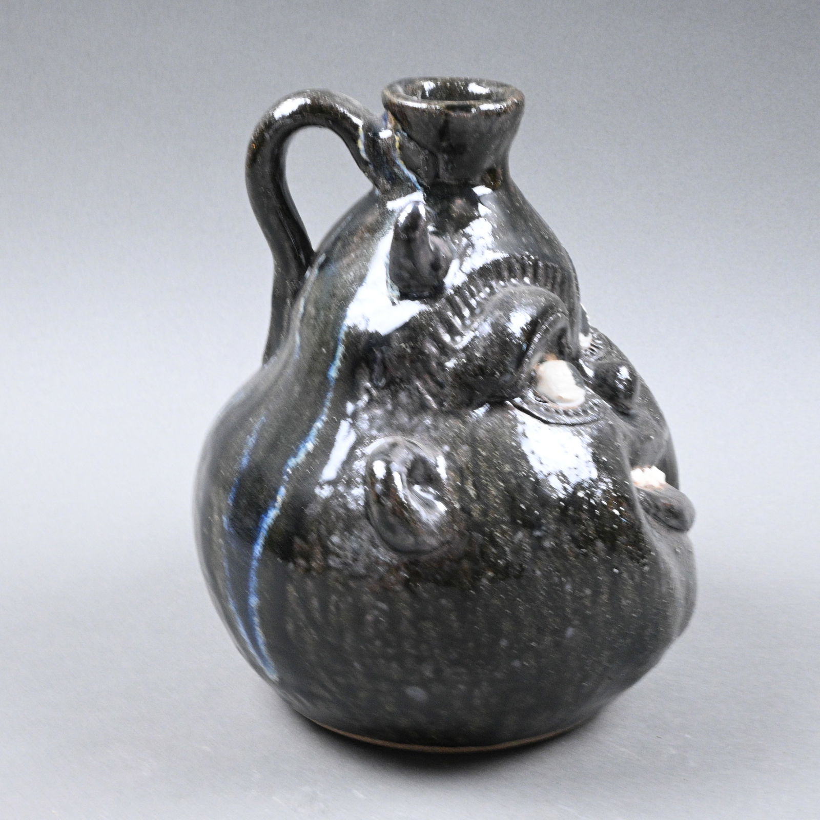 Clete Meaders, Jr. Devil Squatty Face Jug - 4