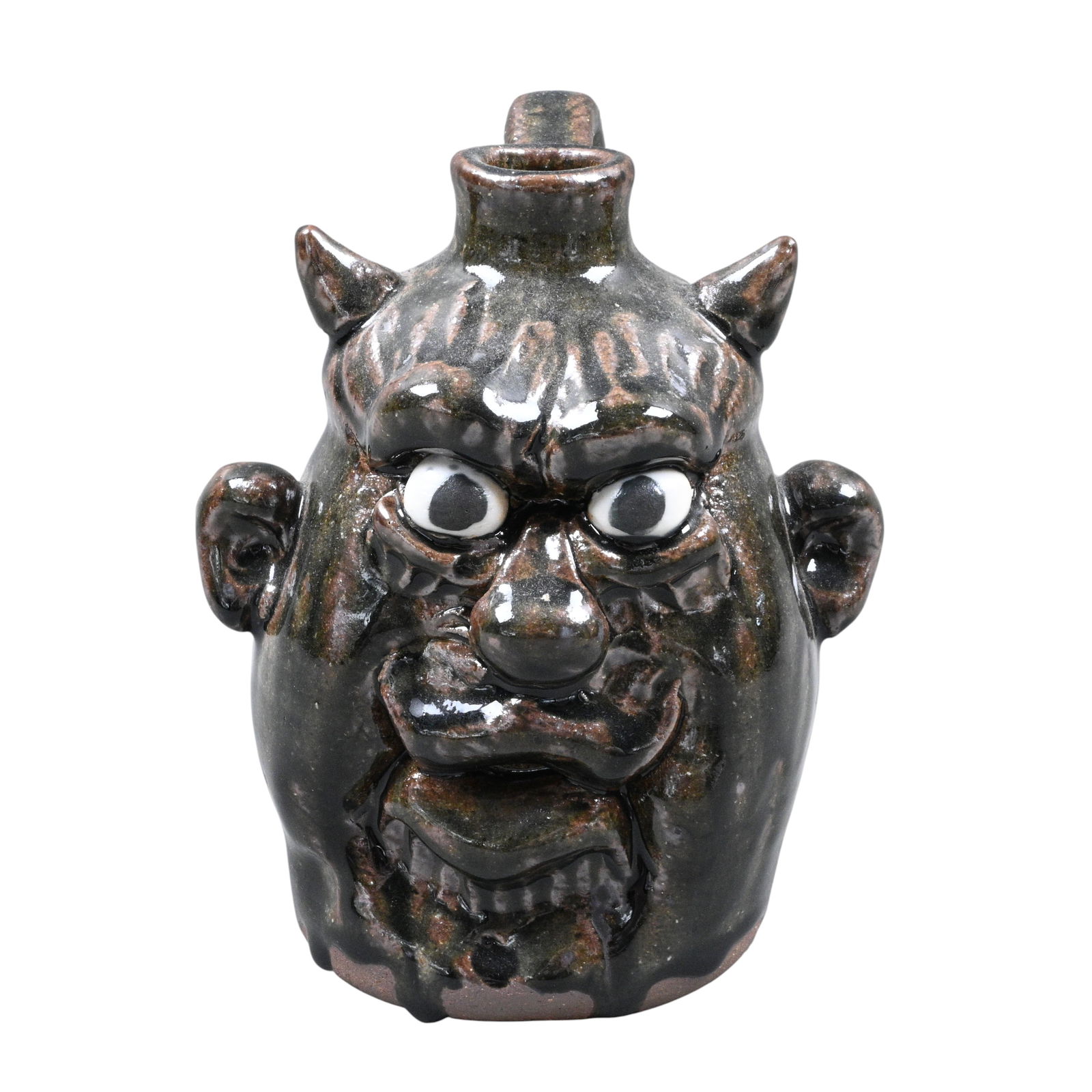 Clete Meaders, Jr. Small Devil Face Jug