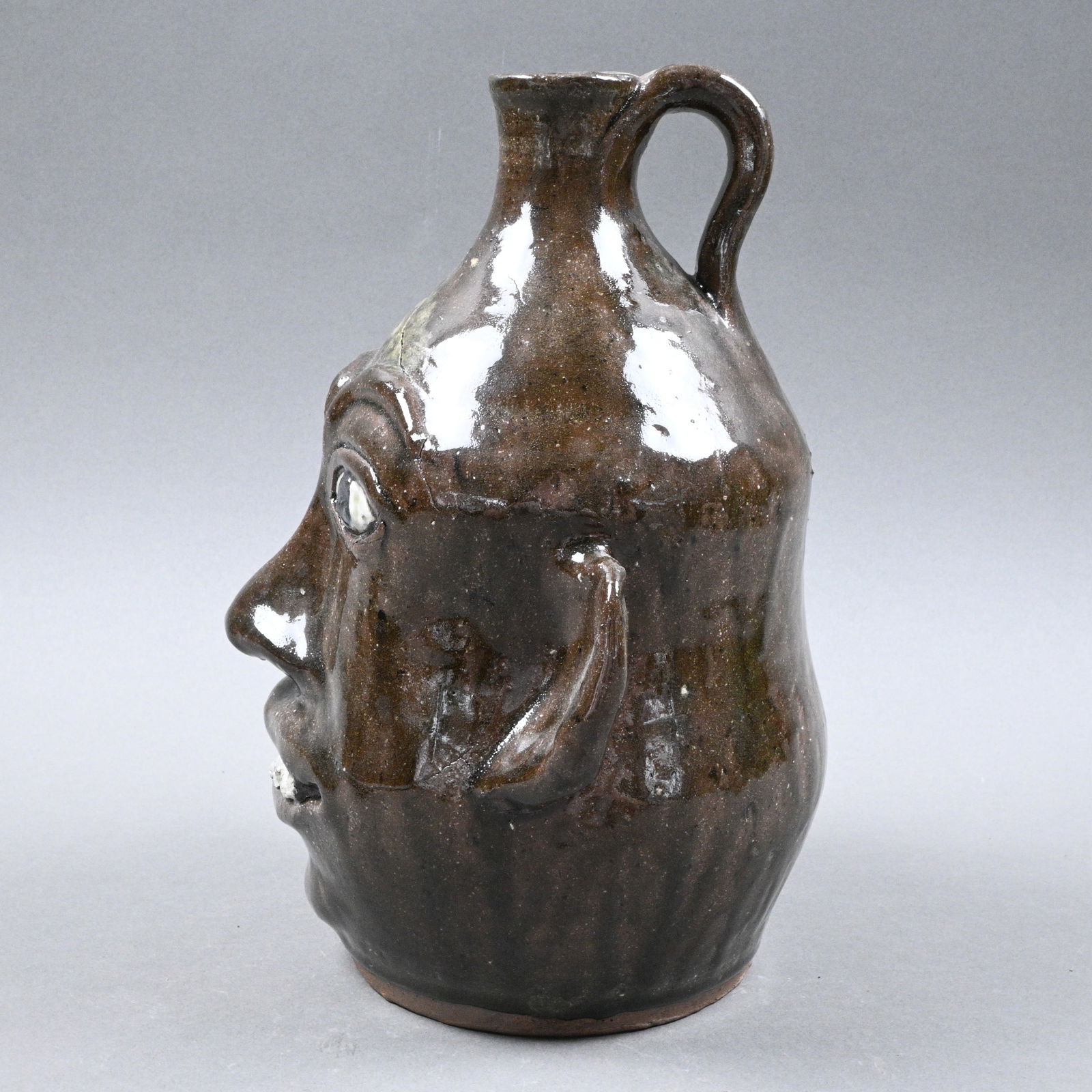 Jeff Meaders. Smiling Face Jug - 2