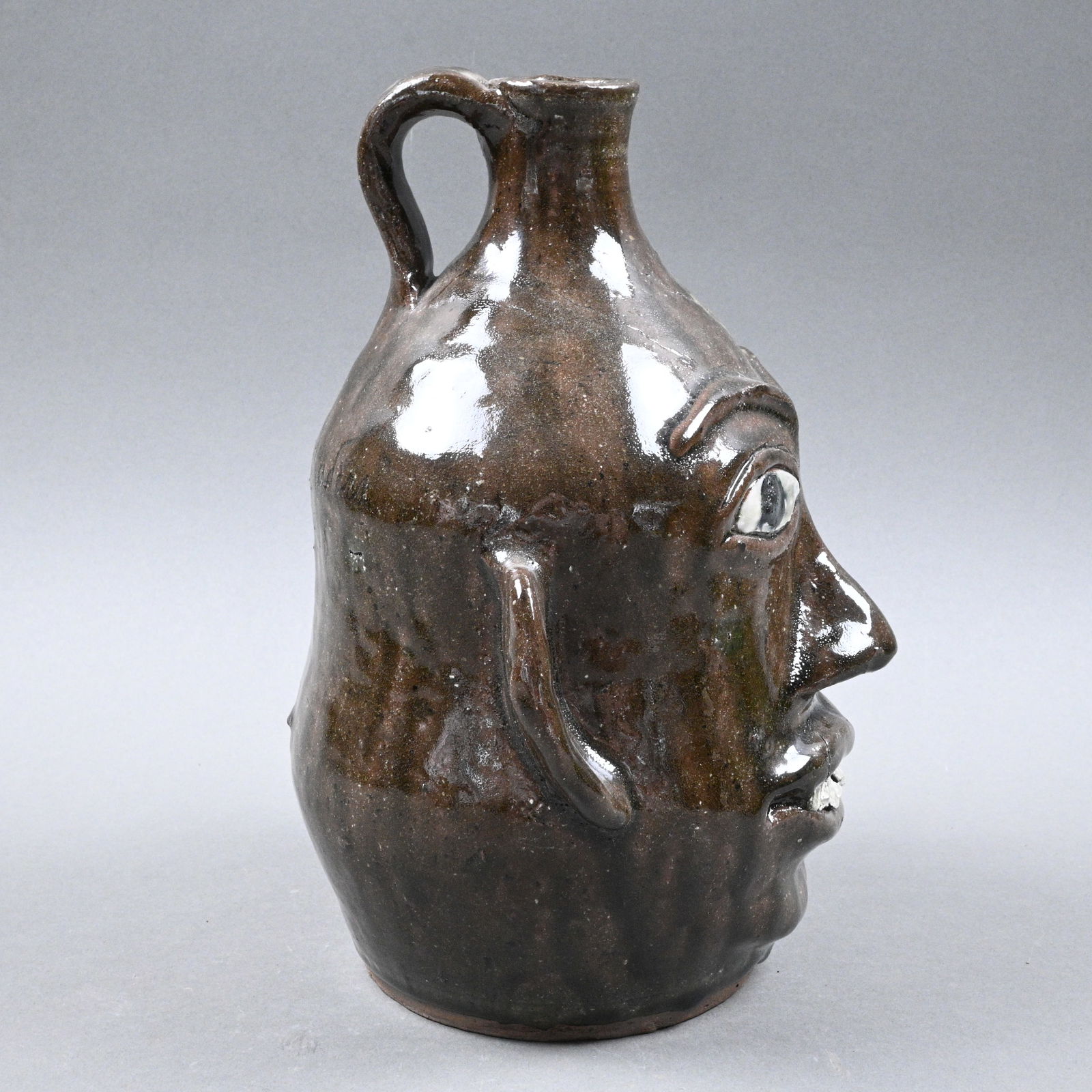 Jeff Meaders. Smiling Face Jug - 4