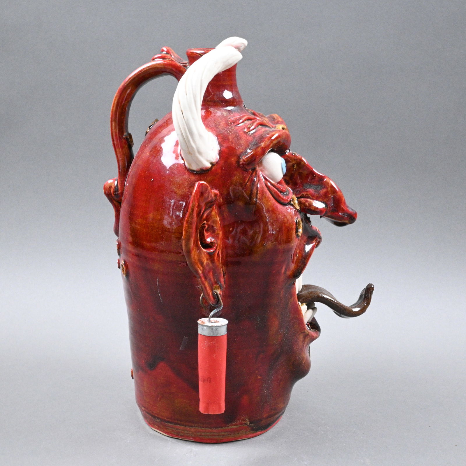 Freeman Loughridge. Devil Face Jug - 4