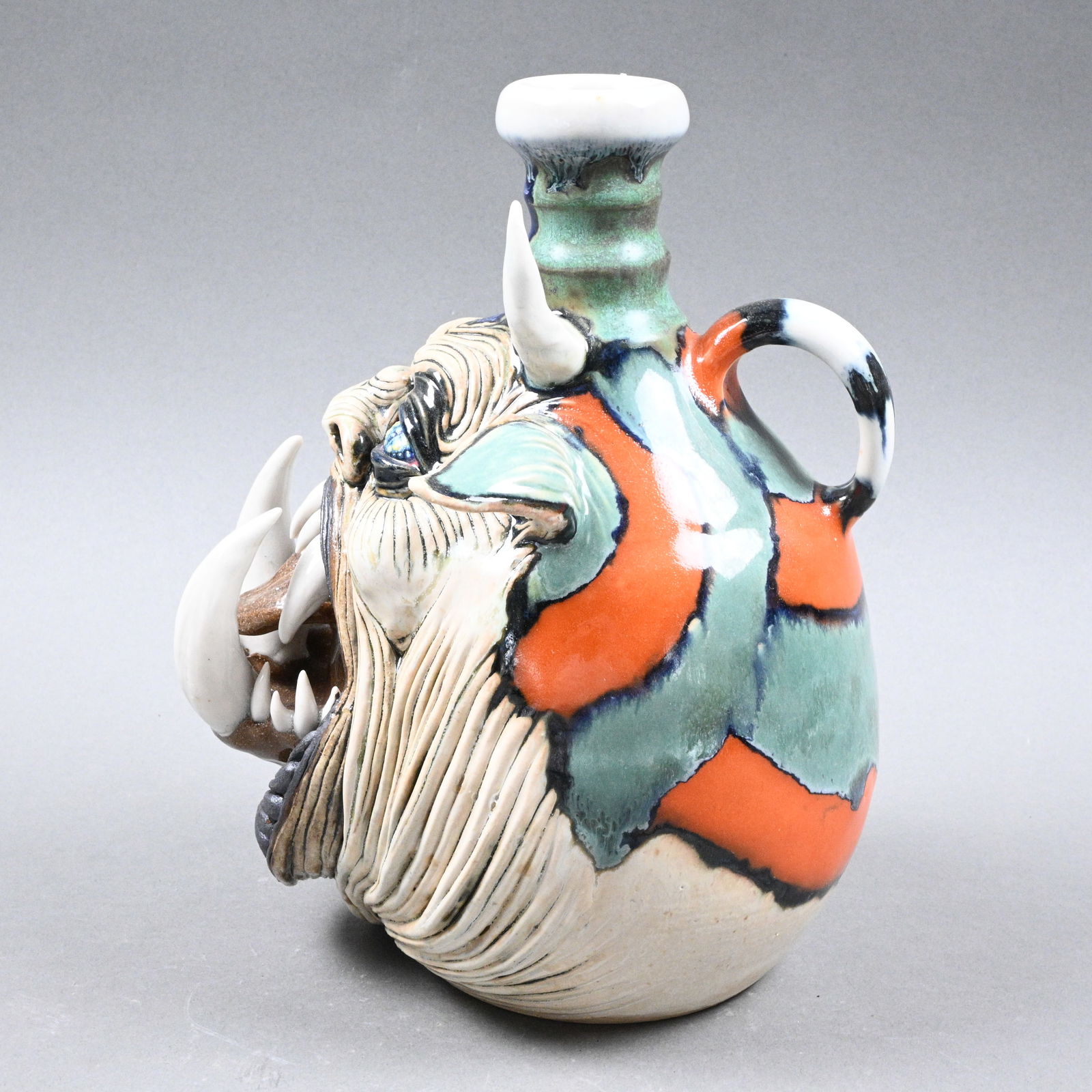 Ron Dahline. Creature Face Jug - 2