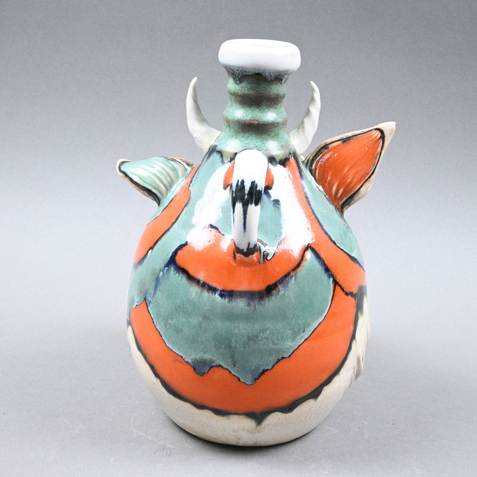 Ron Dahline. Creature Face Jug - 3