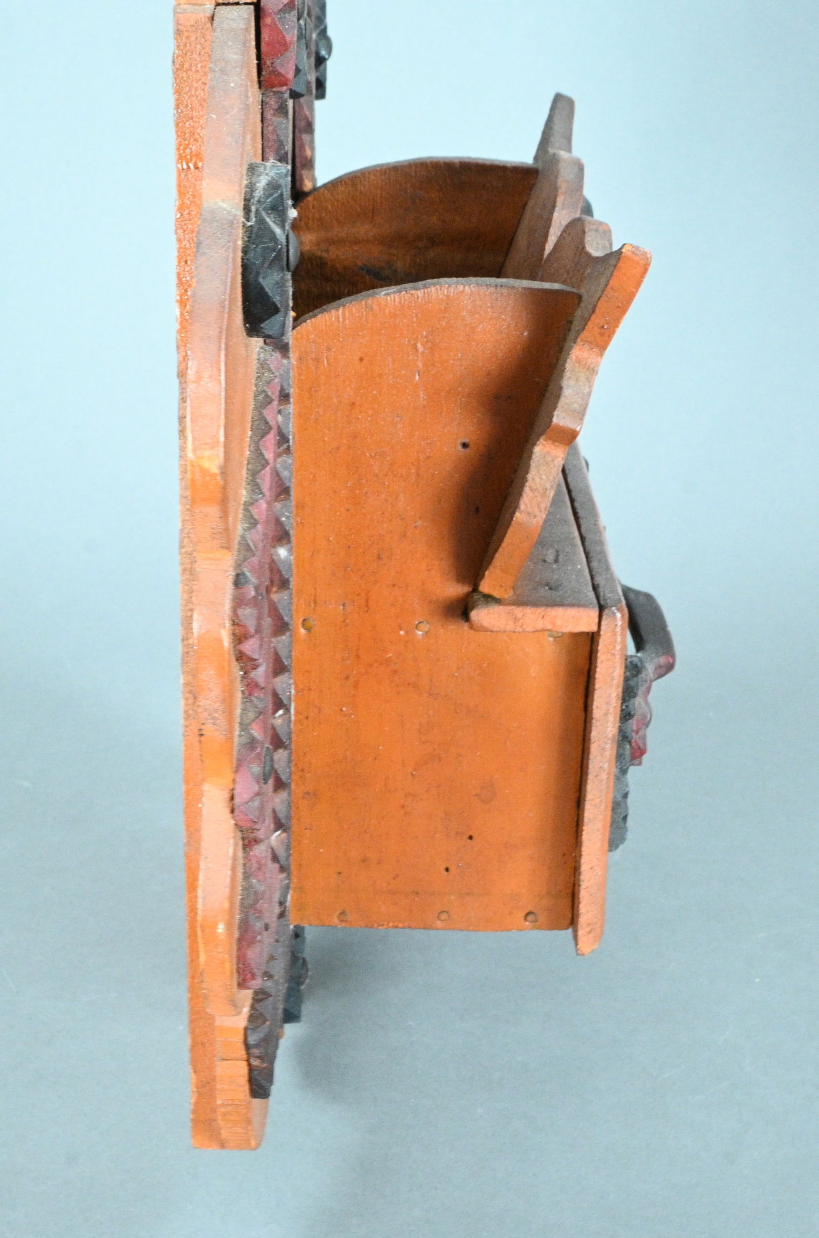 Tramp Art Wall Box - 6