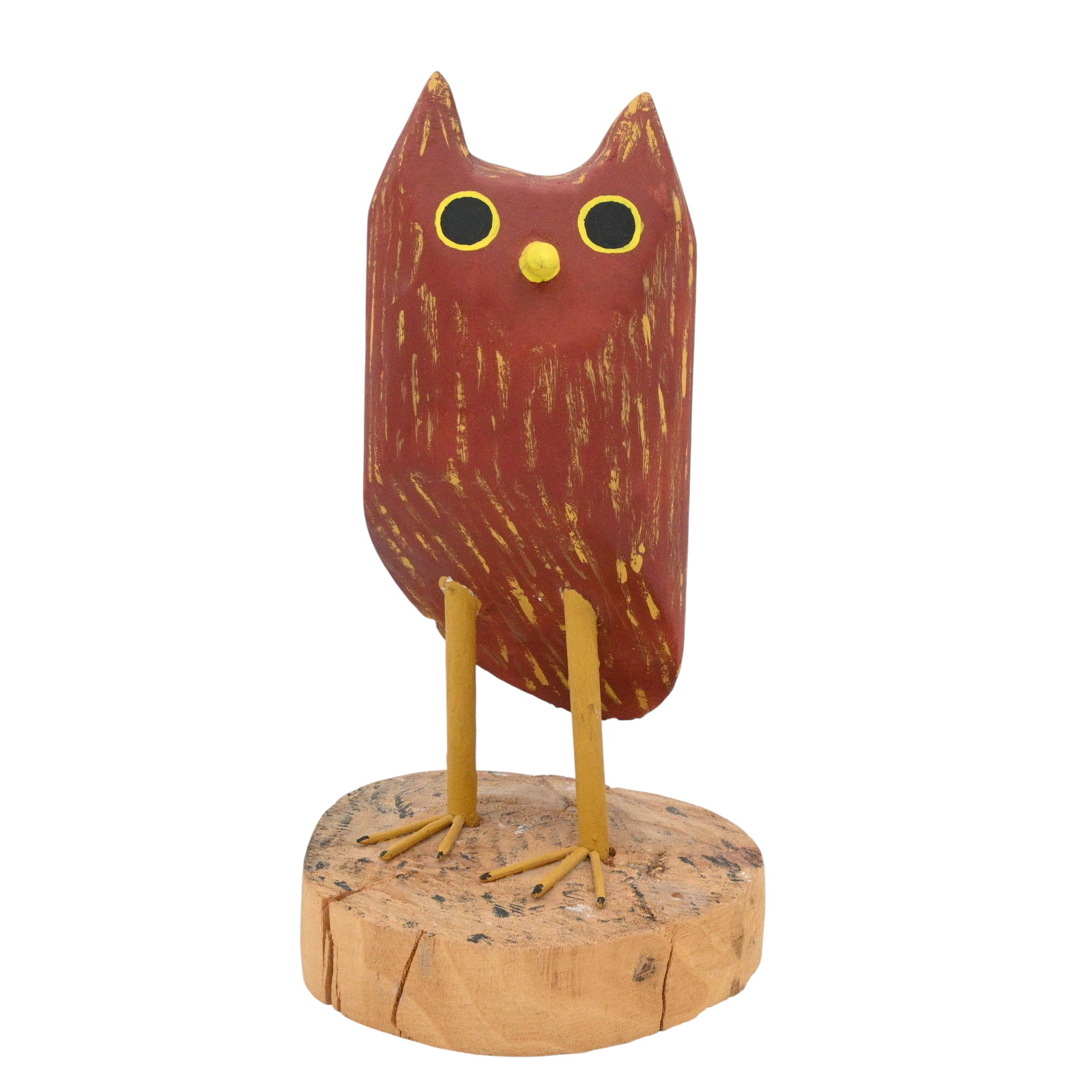 Edith John. Owl on Wooden Platform (1 of 6)