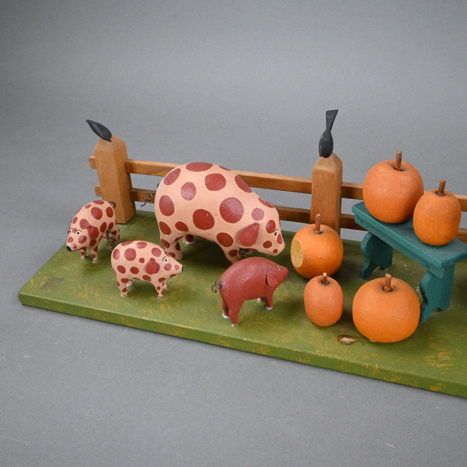 Carlton. Pumpkin Patch with Spotted Hogs - 3