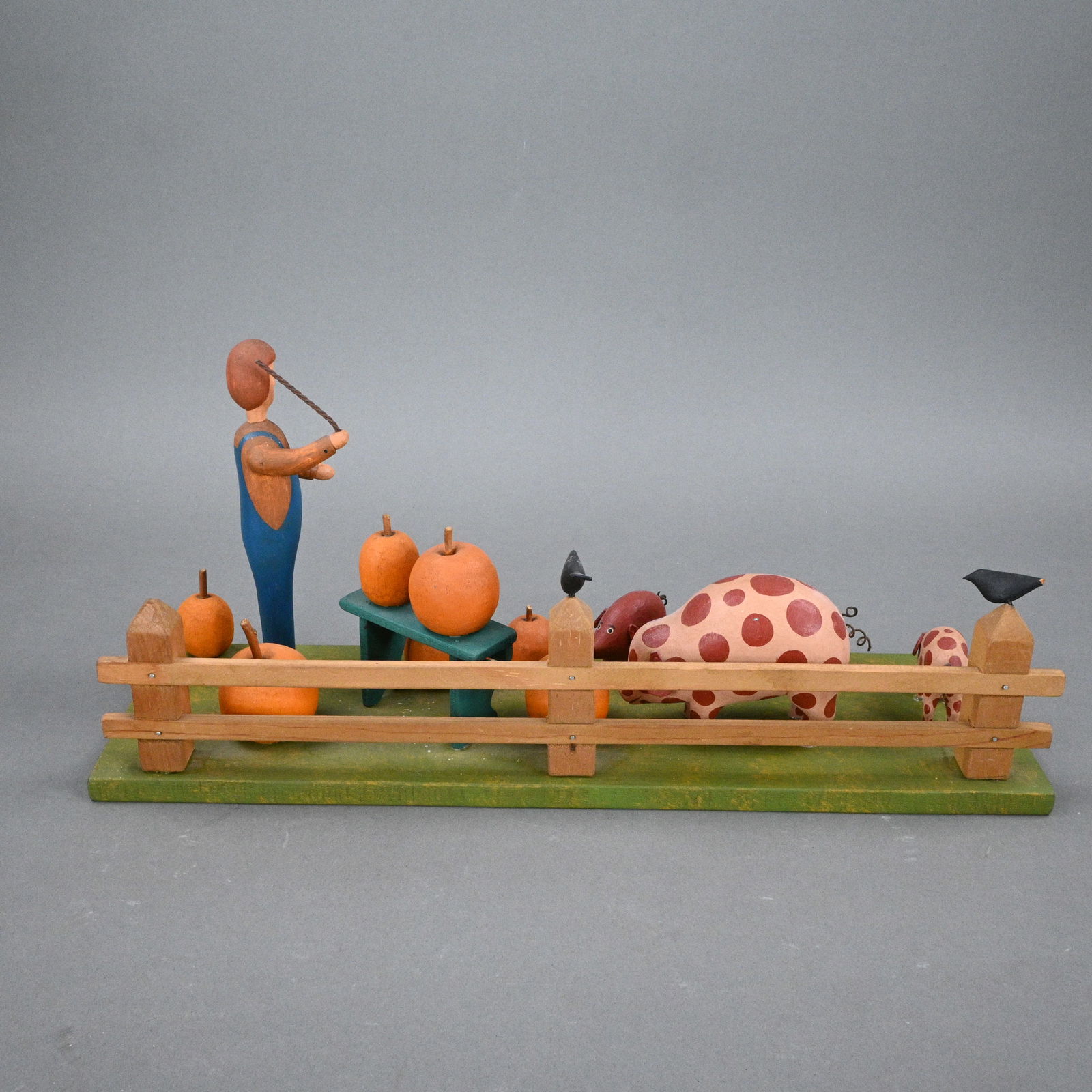 Carlton. Pumpkin Patch with Spotted Hogs - 4