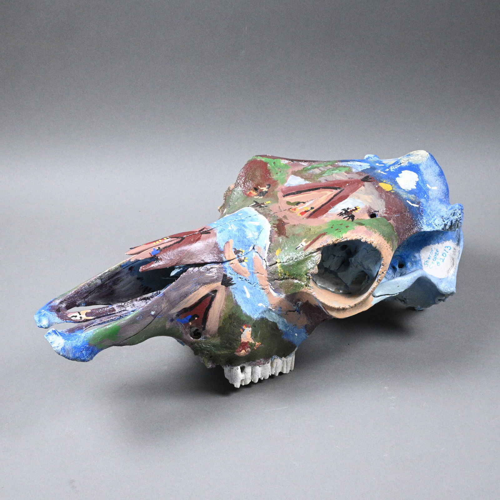 Sharon Cooper. Painted Skull - 3
