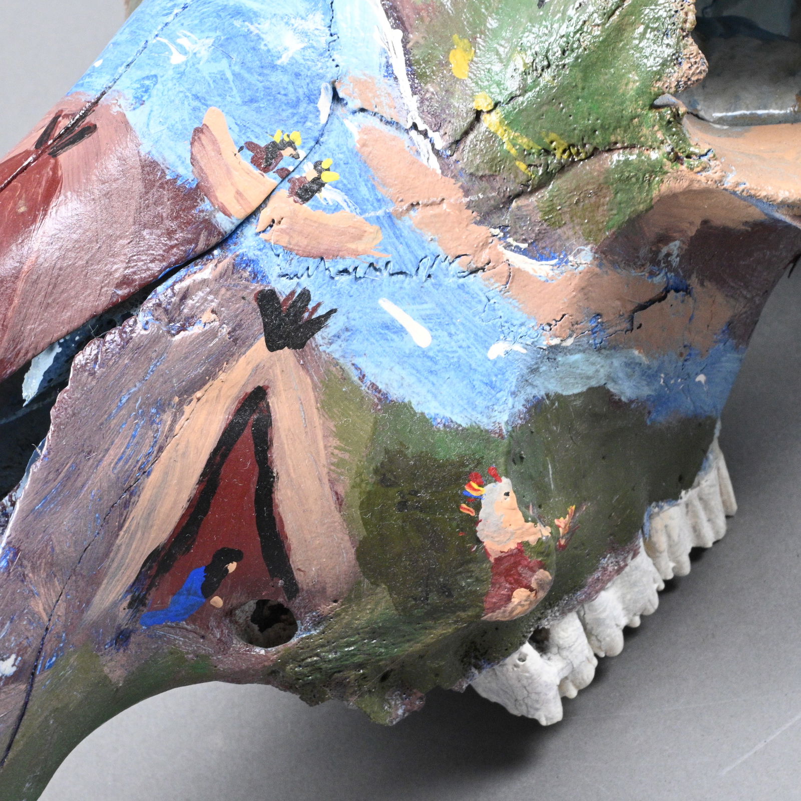 Sharon Cooper. Painted Skull - 5