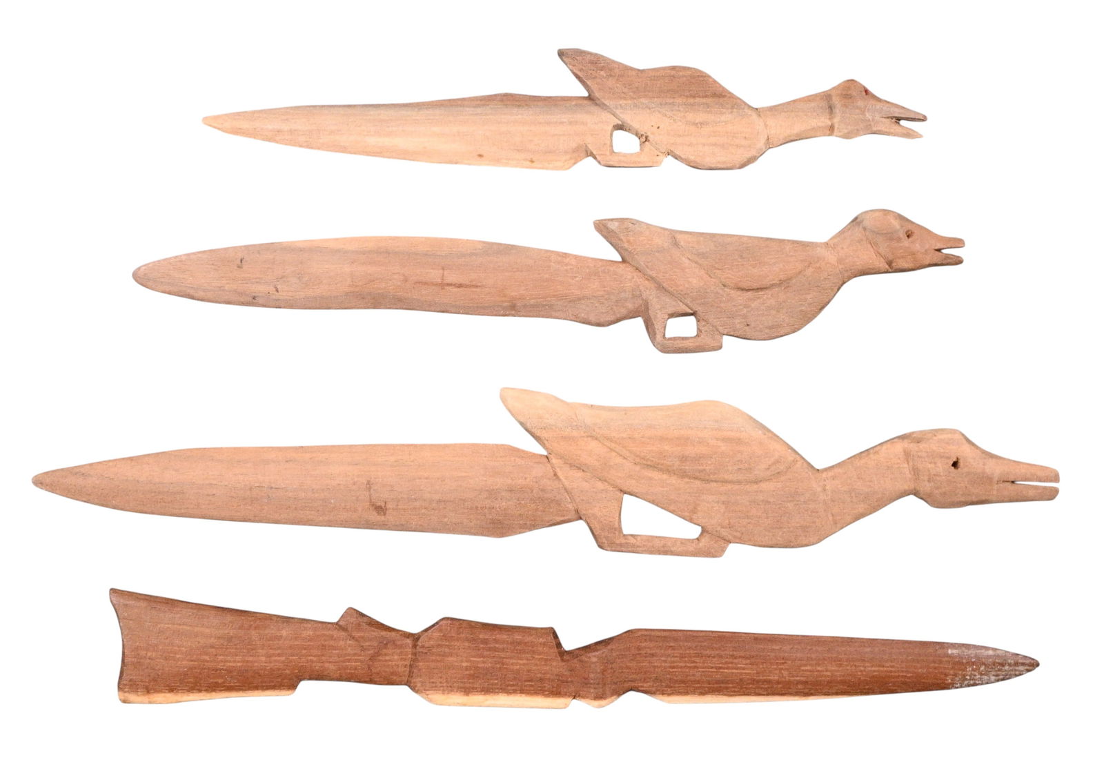 Carl McKenzie. Four Carved Letter Openers (1 of 3)