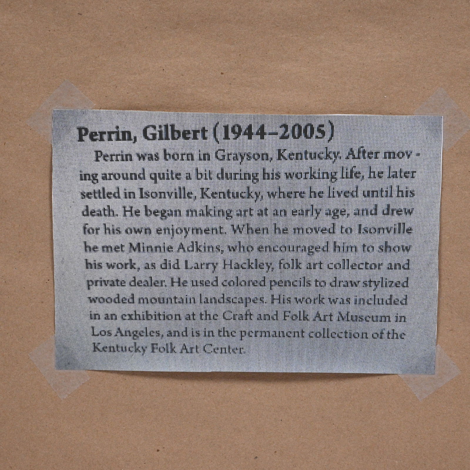 Gilbert Perrin. Mountain Home - 5