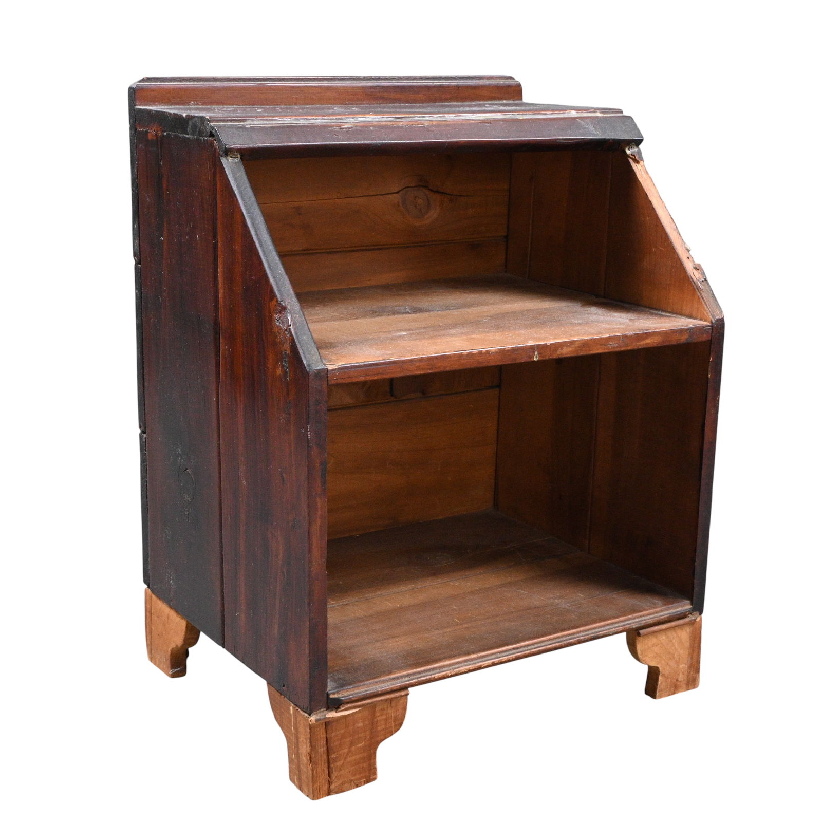 Marvin Finn. Miniature Country Store Display Shelf: Marvin Finn. (1913-2007)Miniature Country Store Display Shelf.1963. Signed and Dated. Wood construction. Kentucky artist. Good condition. Size: 11.5" H x 9" W x 7" D. Provenance: Prominent