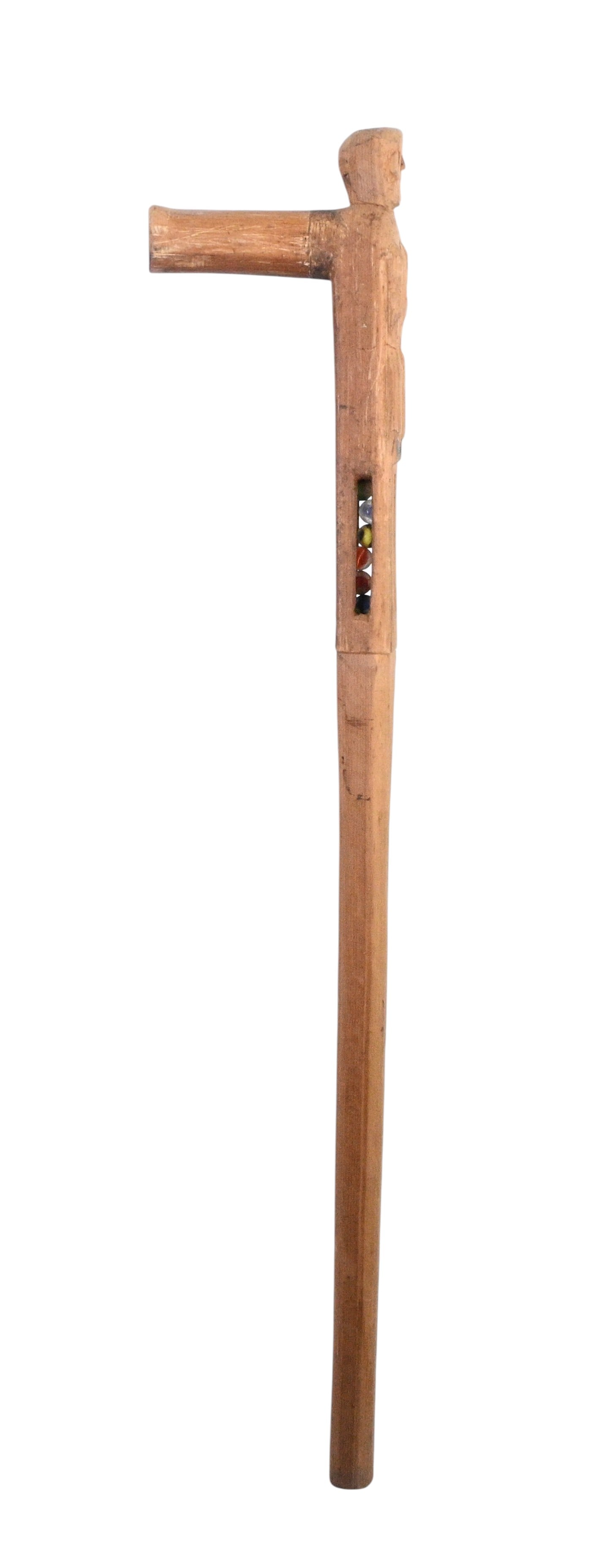 Carved Figural Marble Whimsy Cane