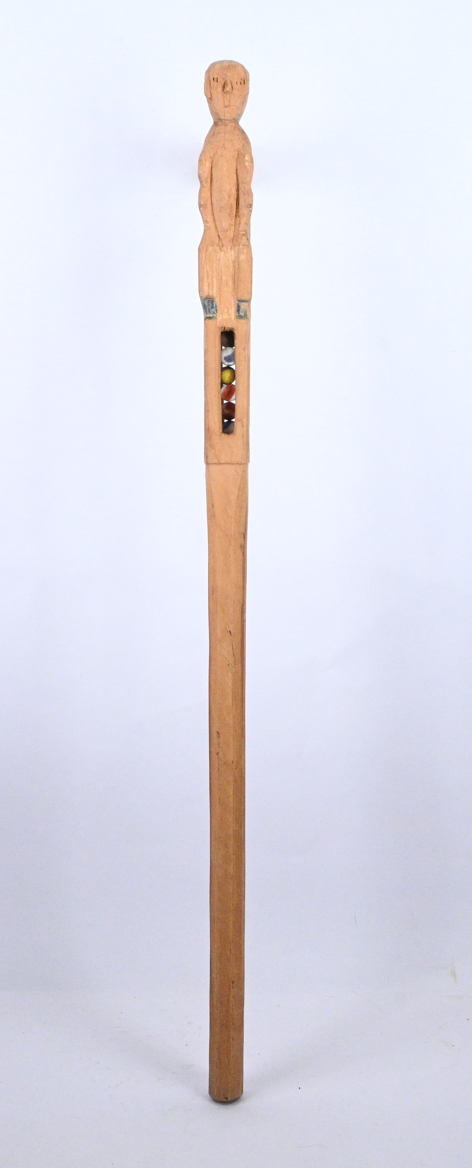 Carved Figural Marble Whimsy Cane - 2