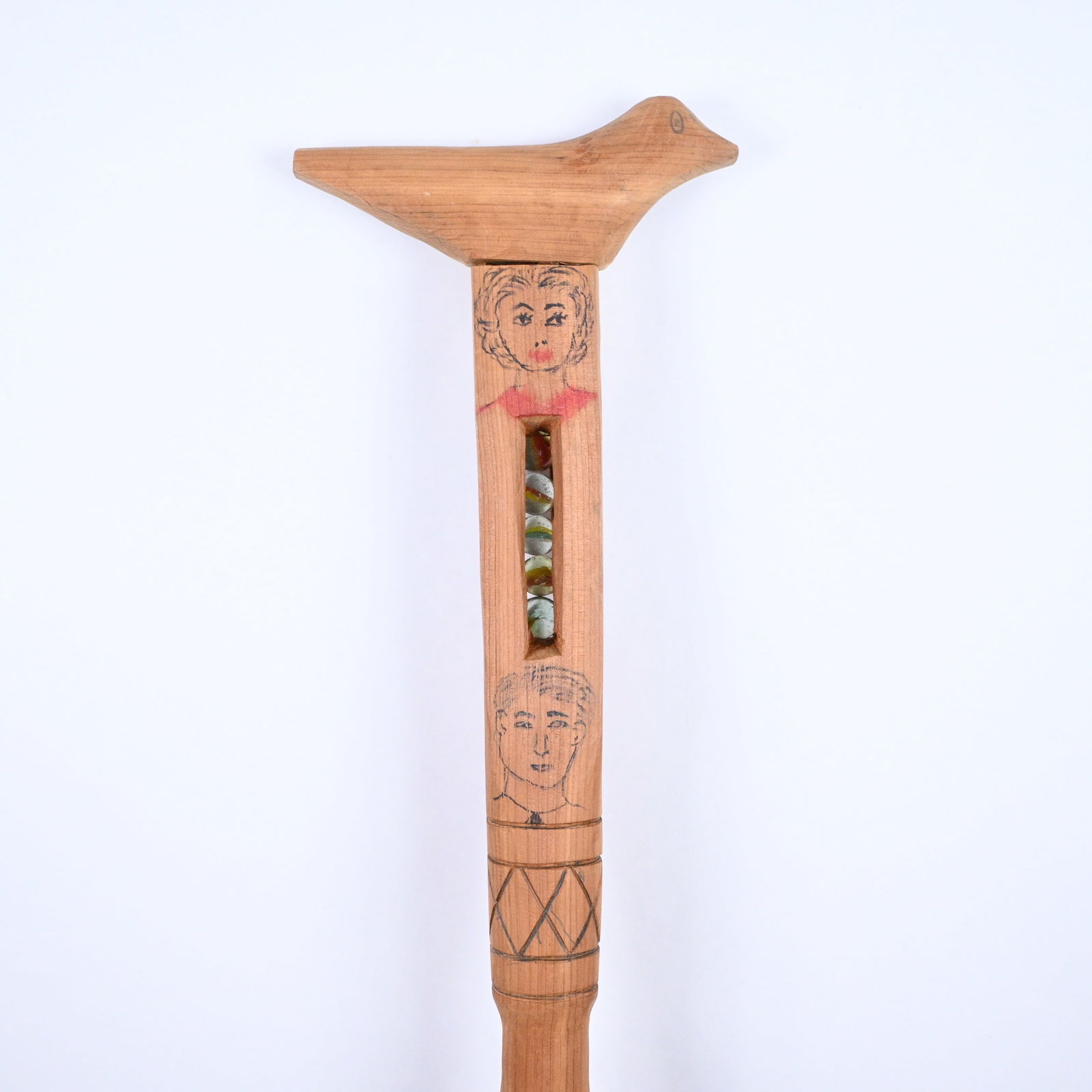 Baker Riddle. Carved Whimsy Cane - 3