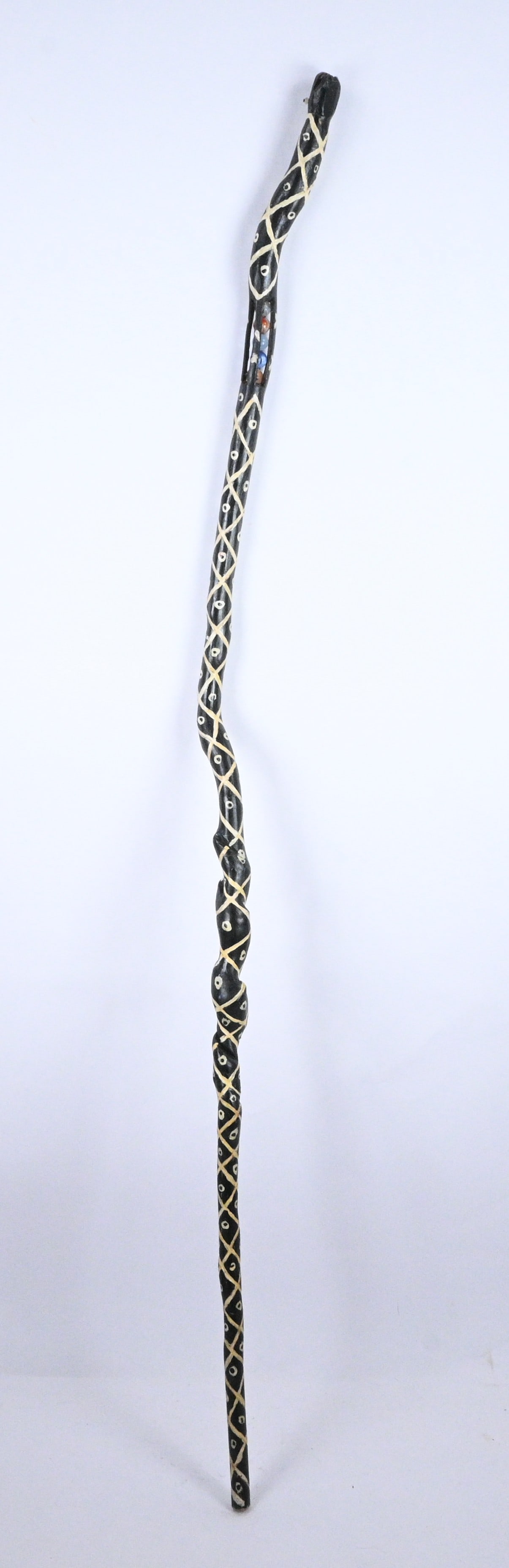 Anonymous. Carved Snake Whimsy Walking Stick - 2