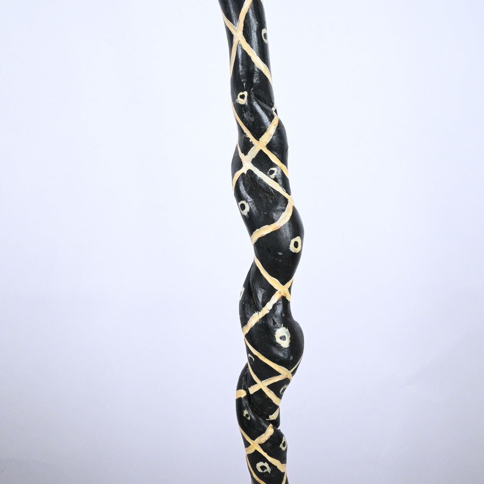 Anonymous. Carved Snake Whimsy Walking Stick - 5
