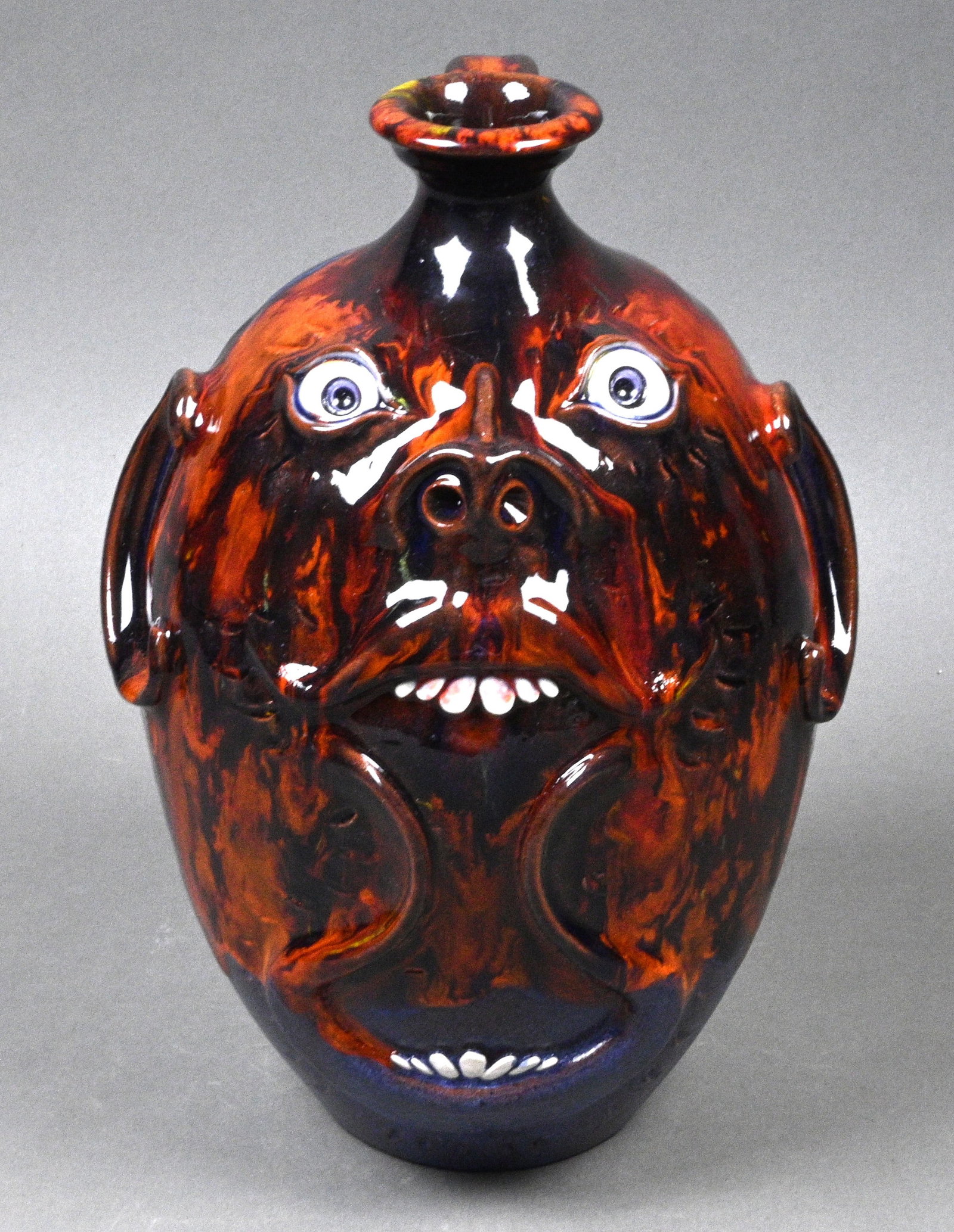 Roger Corn. Face Jug - 2