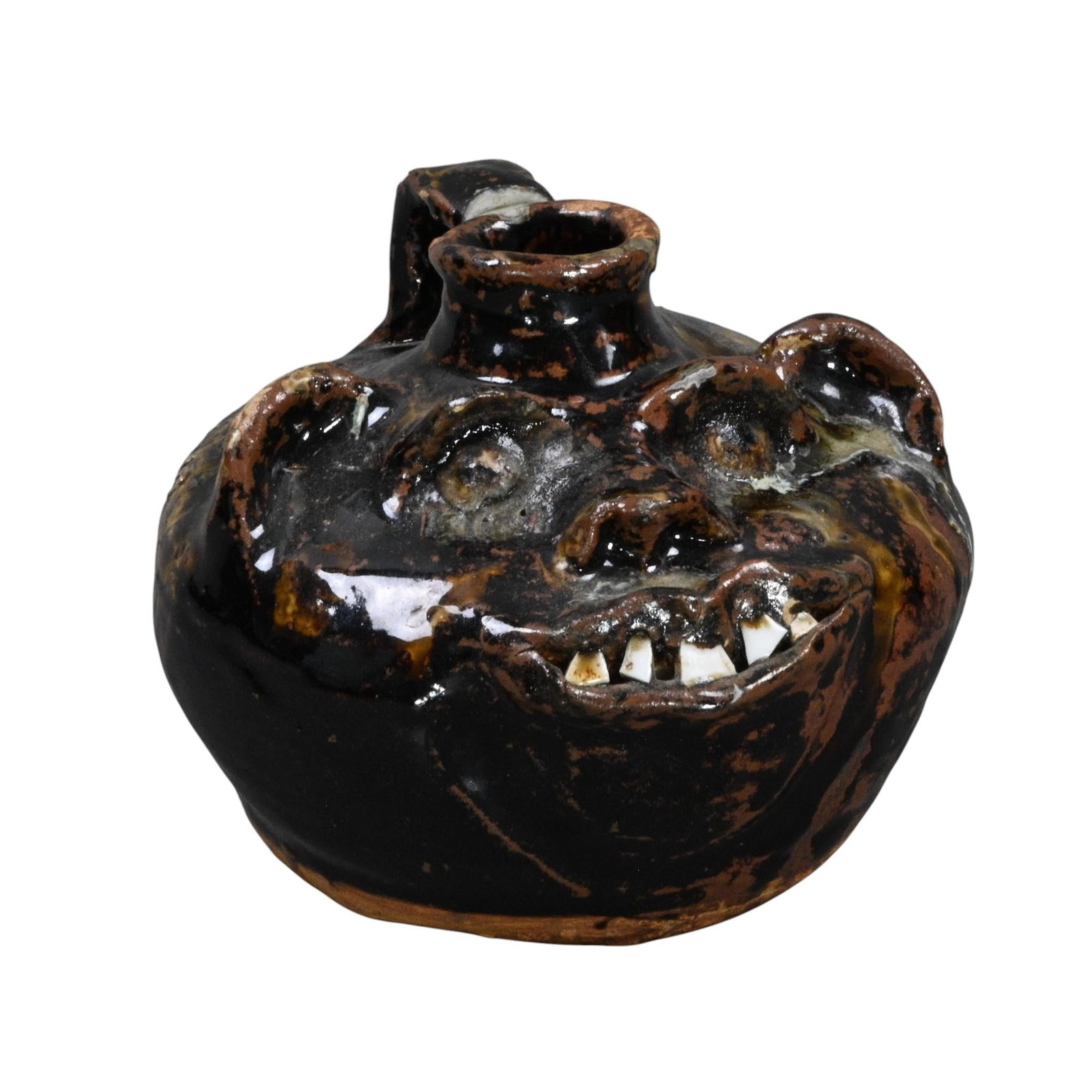 Marie Rogers. Jesus Saves Buggy Face Jug (1 of 10)