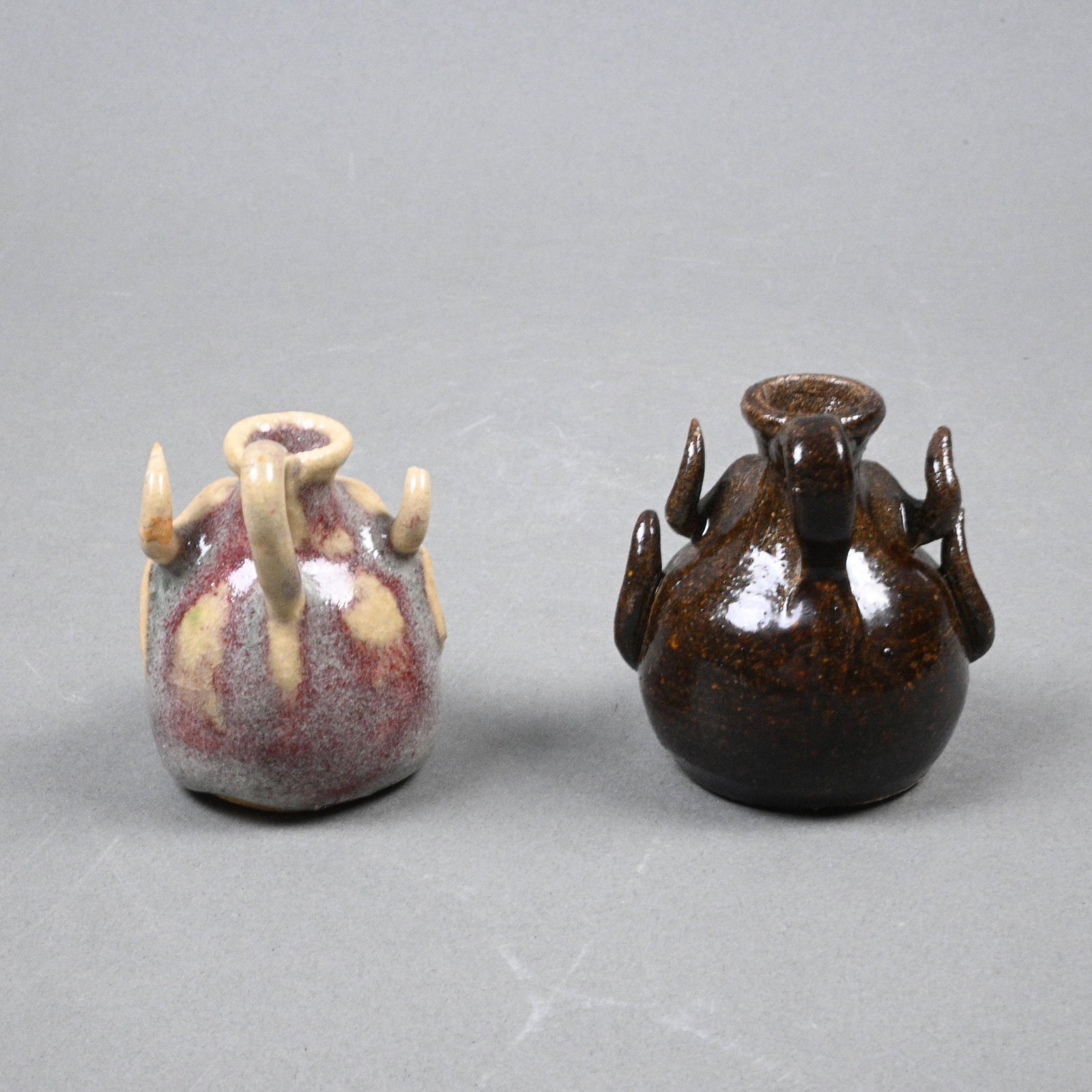 Steve Turpin. Two Mini Devil Face Jugs - 4
