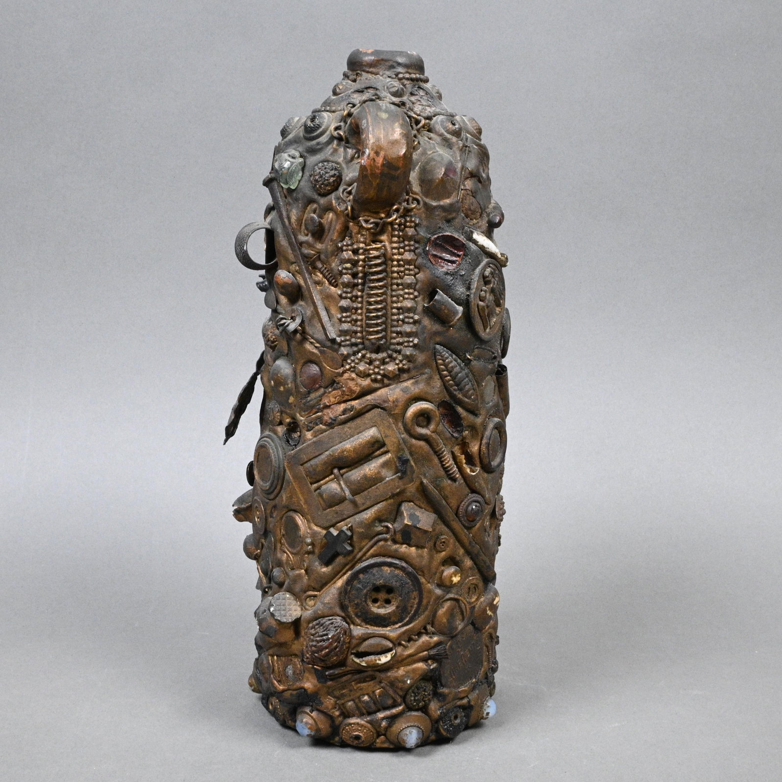 Memory Ware Covered Glass Bottle - 3