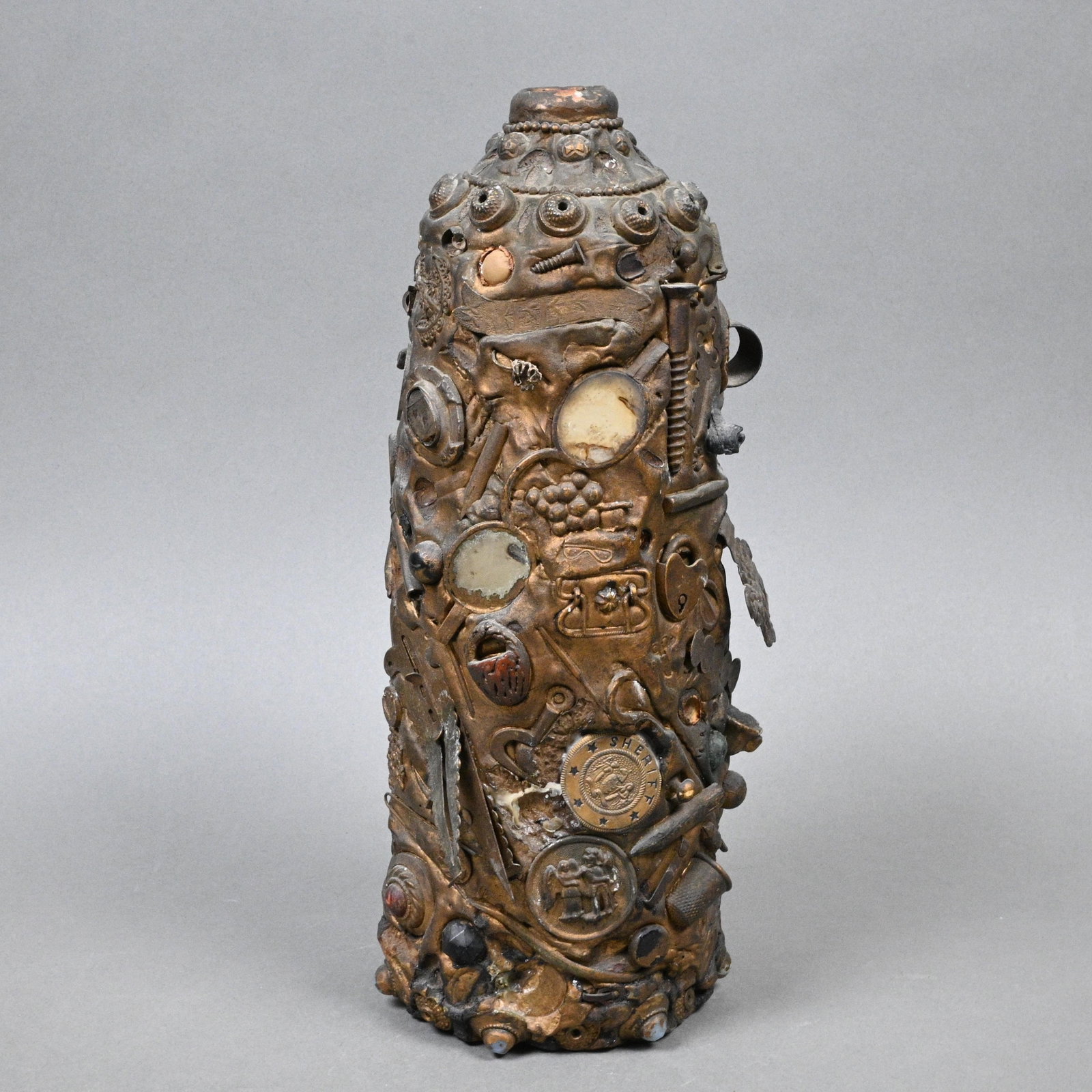 Memory Ware Covered Glass Bottle - 5