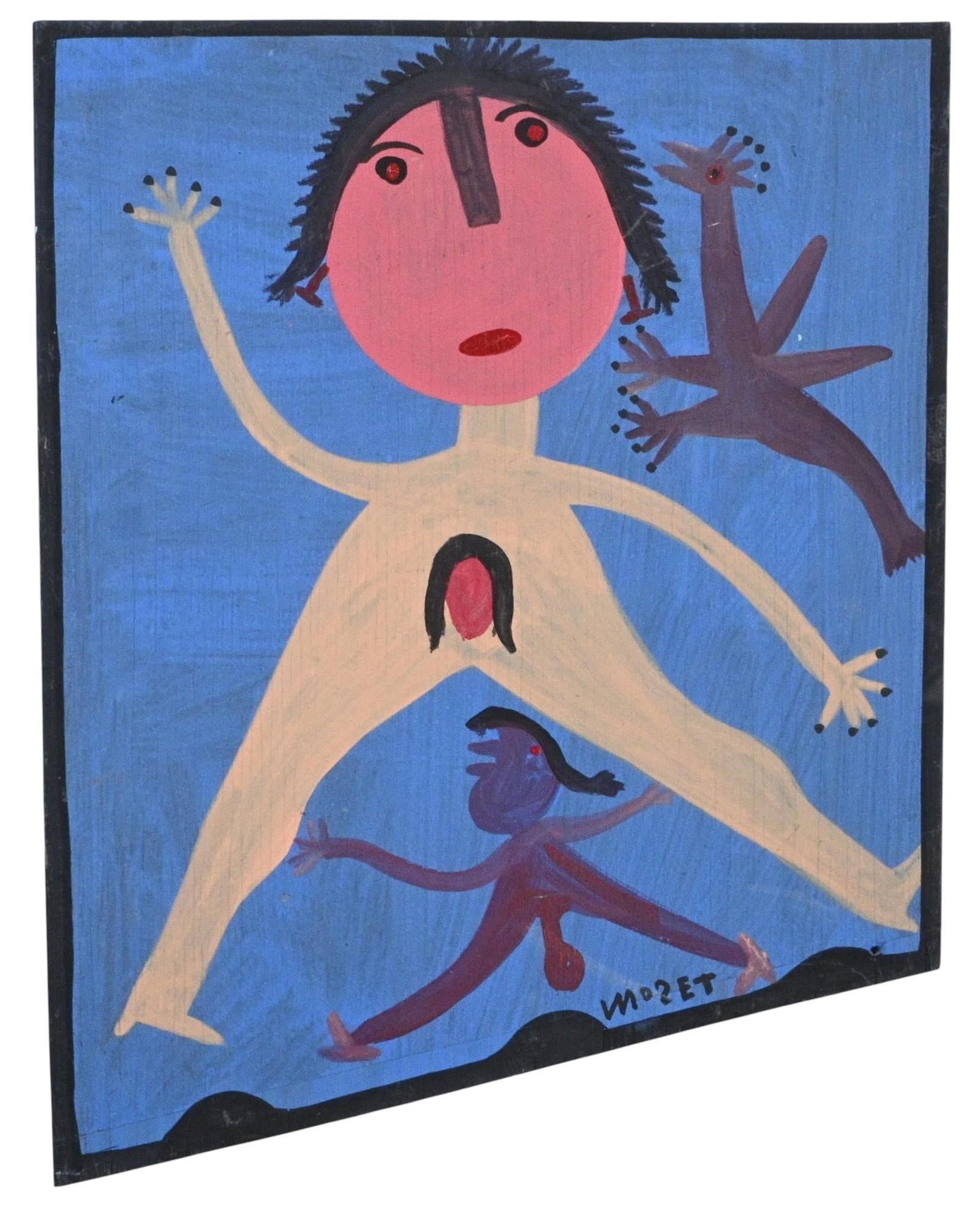 Mose Tolliver. Pico Bird Singing to Her Painting (1 of 5)