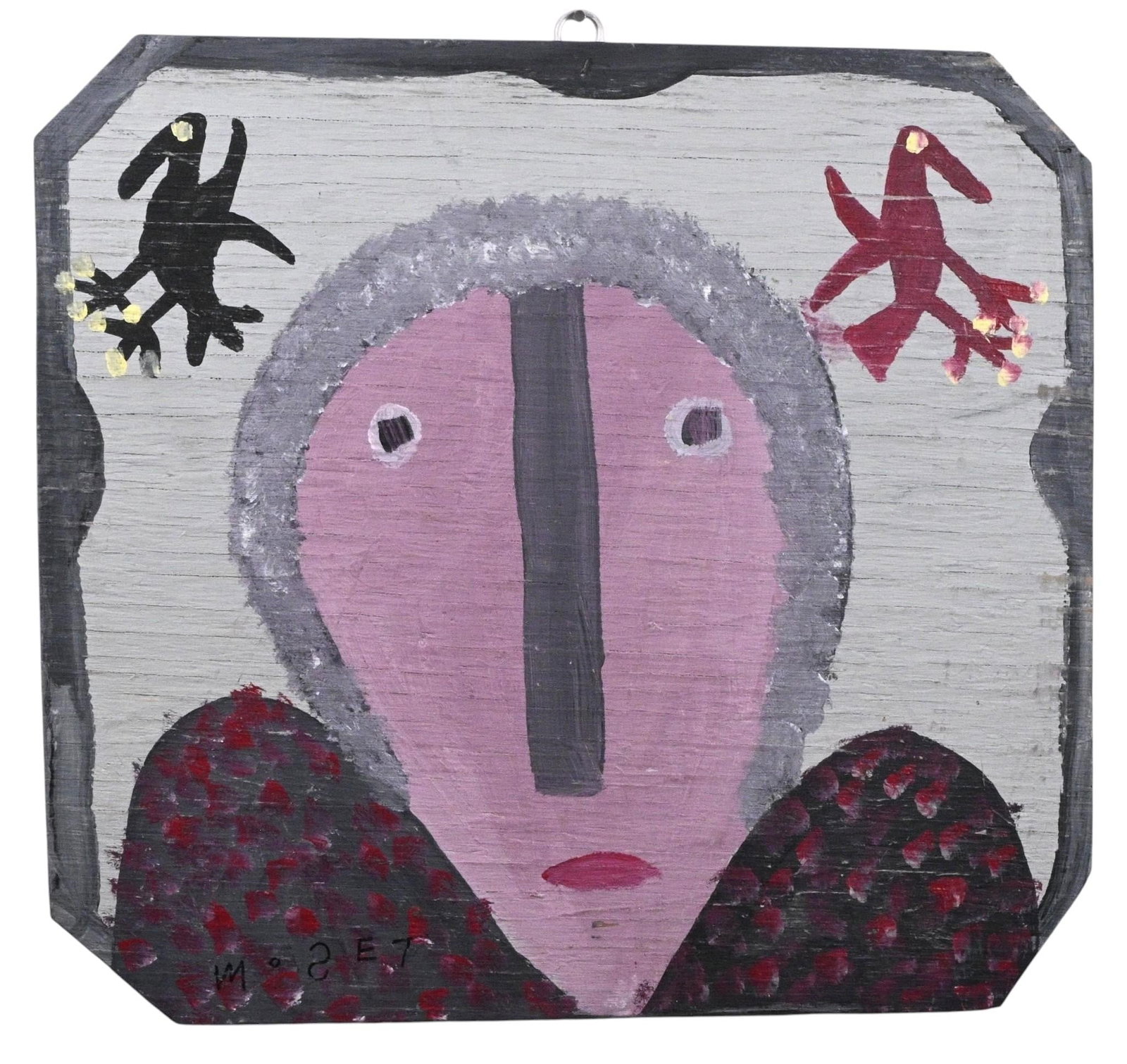 Mose Tolliver. George Washington with Birds Painting (1 of 9)