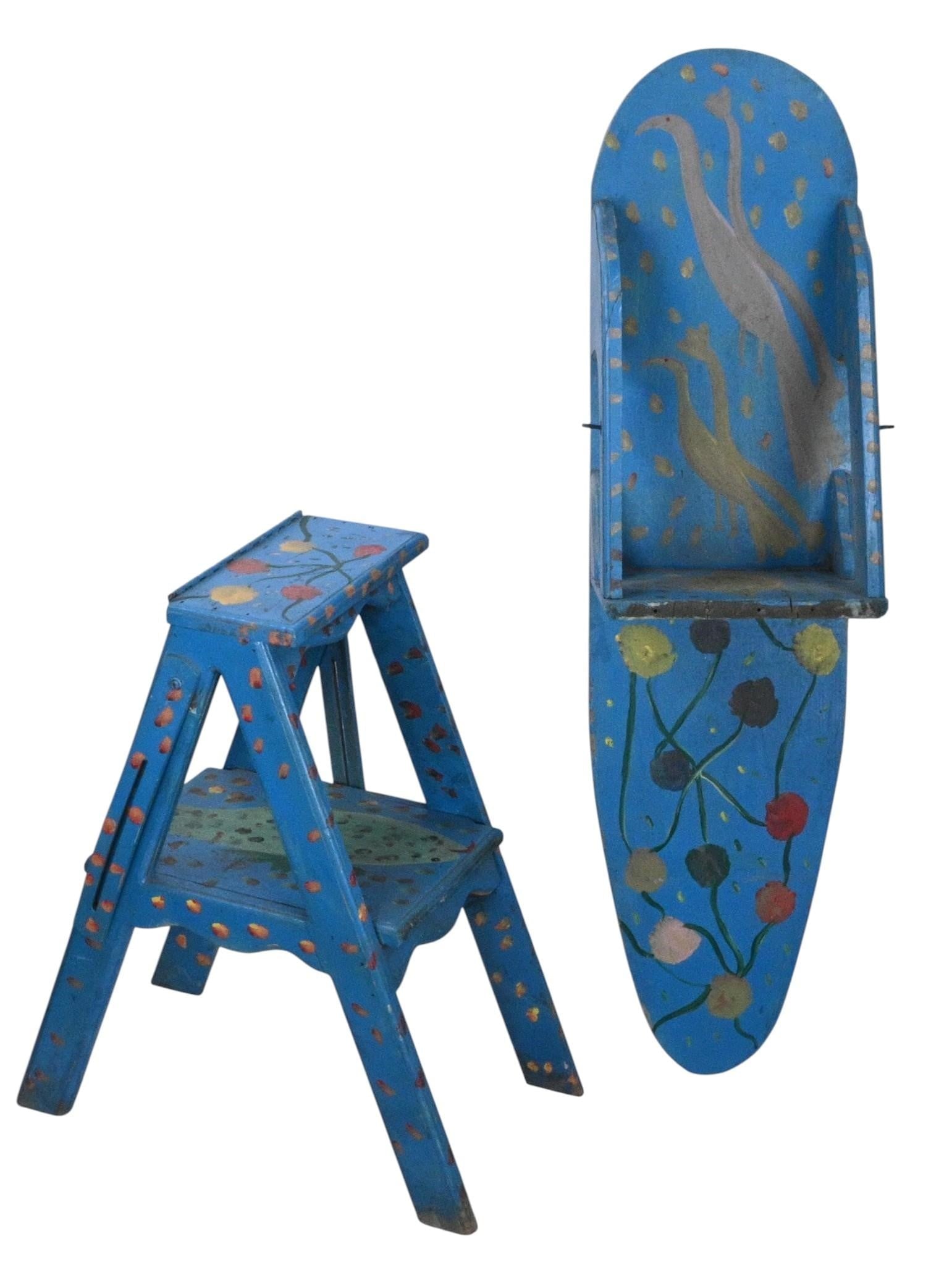 Annie Tolliver (attrib). Painted Wooden Furniture (1 of 10)