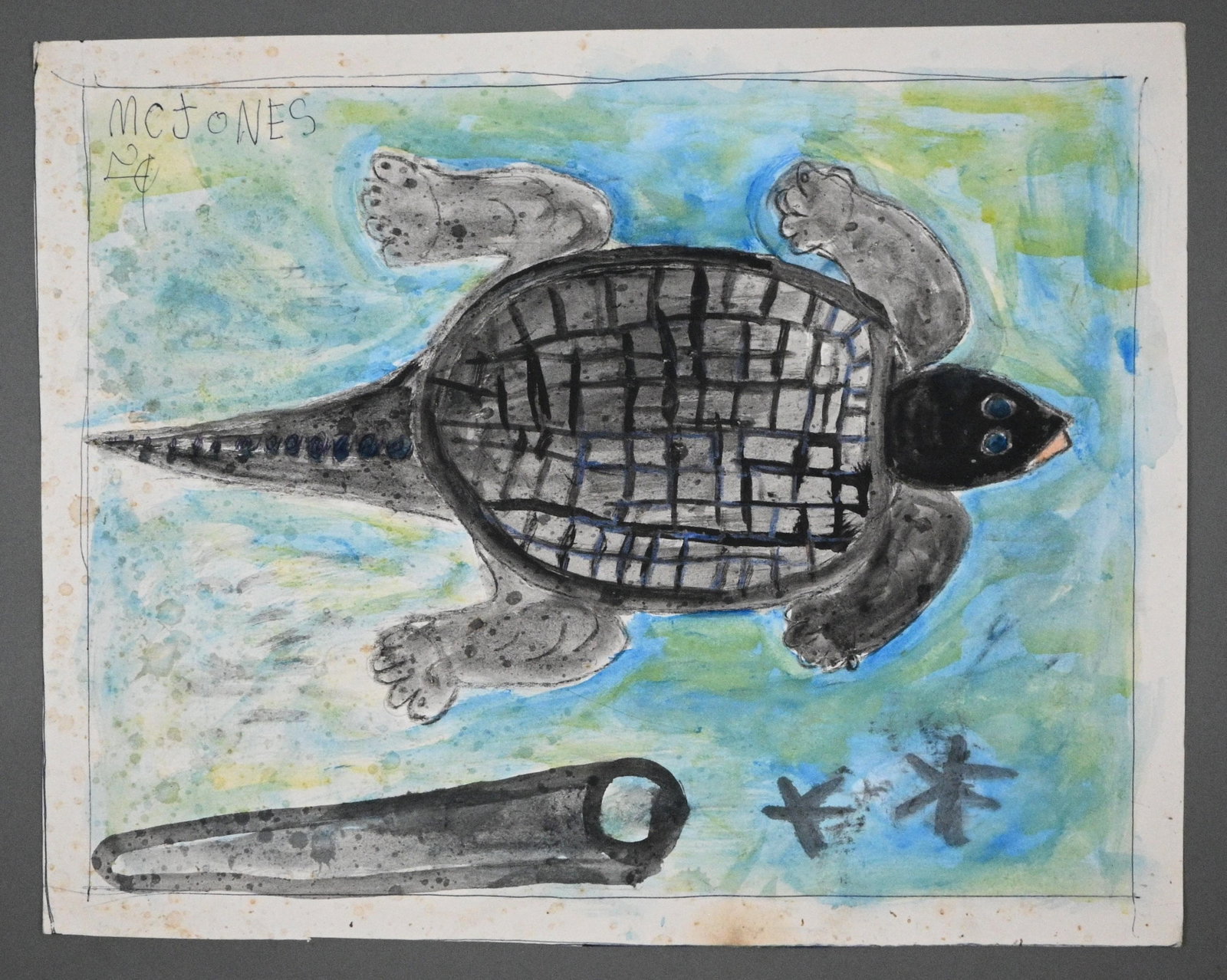 MC 5 Cent Jones. Turtle Drawing - 2