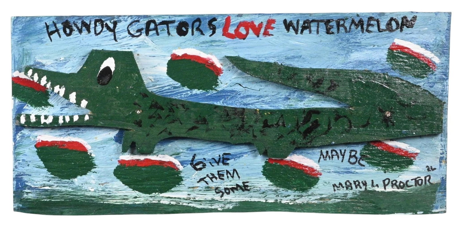 Mary Proctor. Gators Love Watermelon (1 of 5)