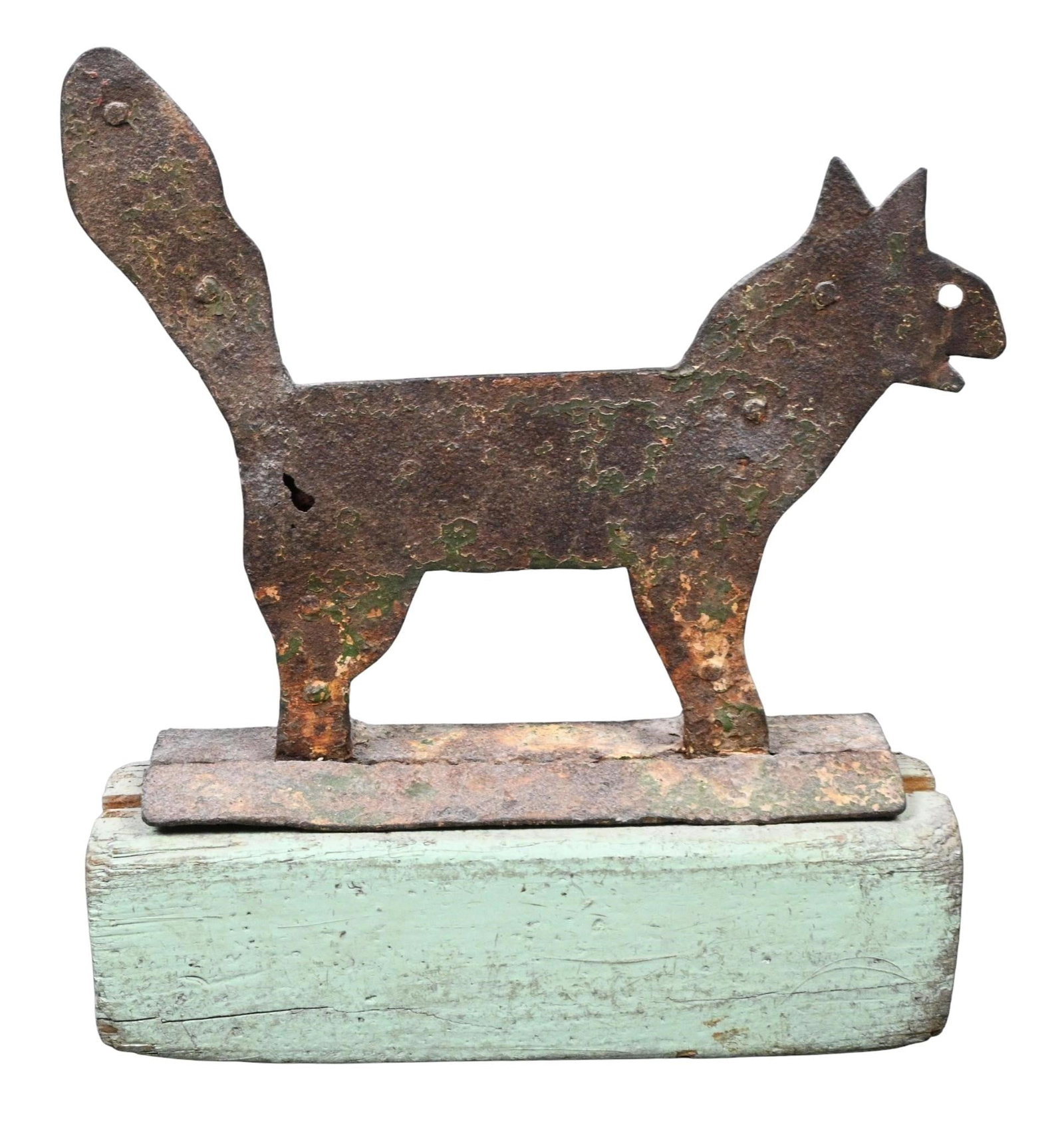 American Folk Art Cast & Cut Iron Cat Boot Scraper (1 of 9)