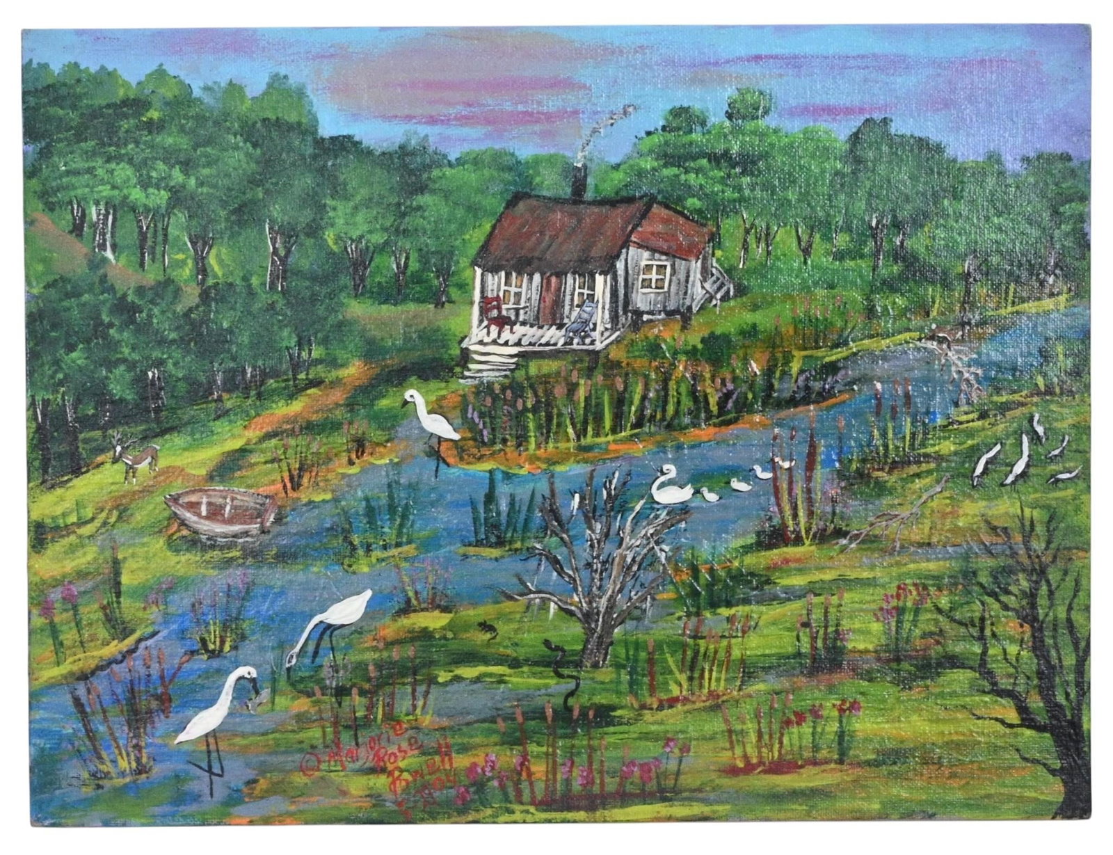 Marjorie Rose Powell. Beautiful Swamp Painting (1 of 6)