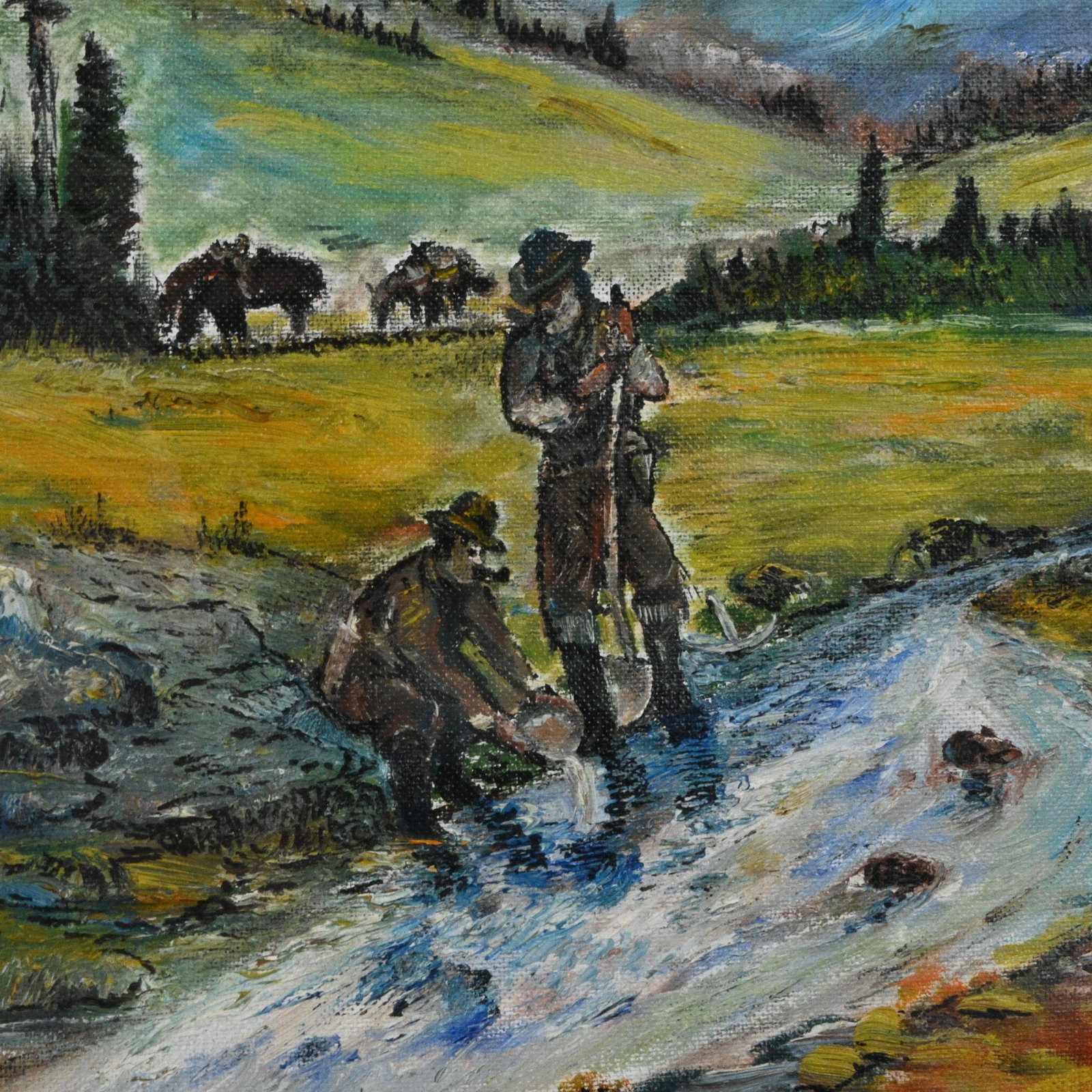 Jerry DeVane. Mountain Stream Landscape - 2