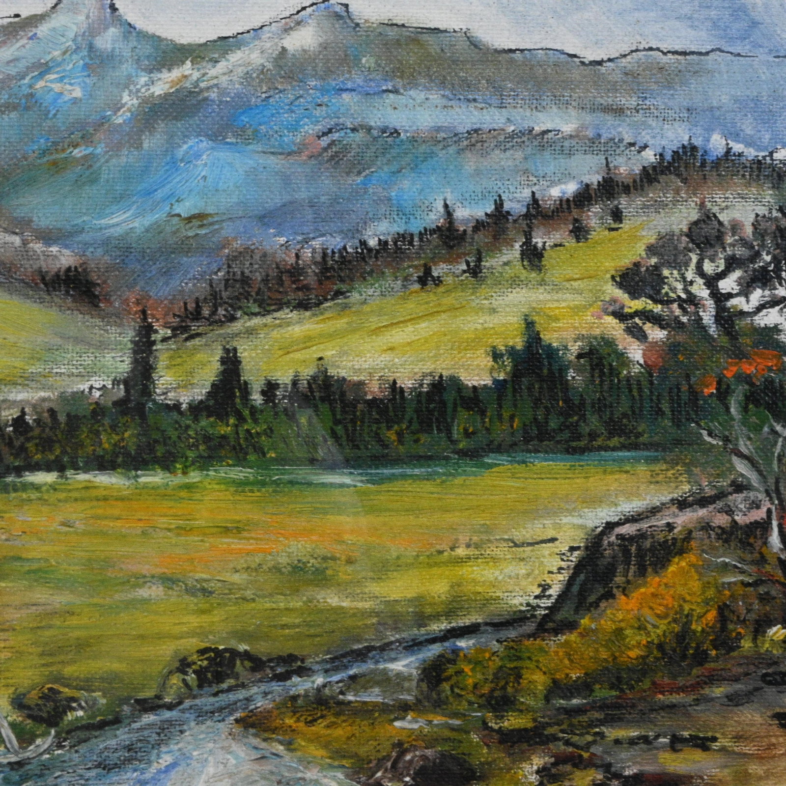 Jerry DeVane. Mountain Stream Landscape - 3