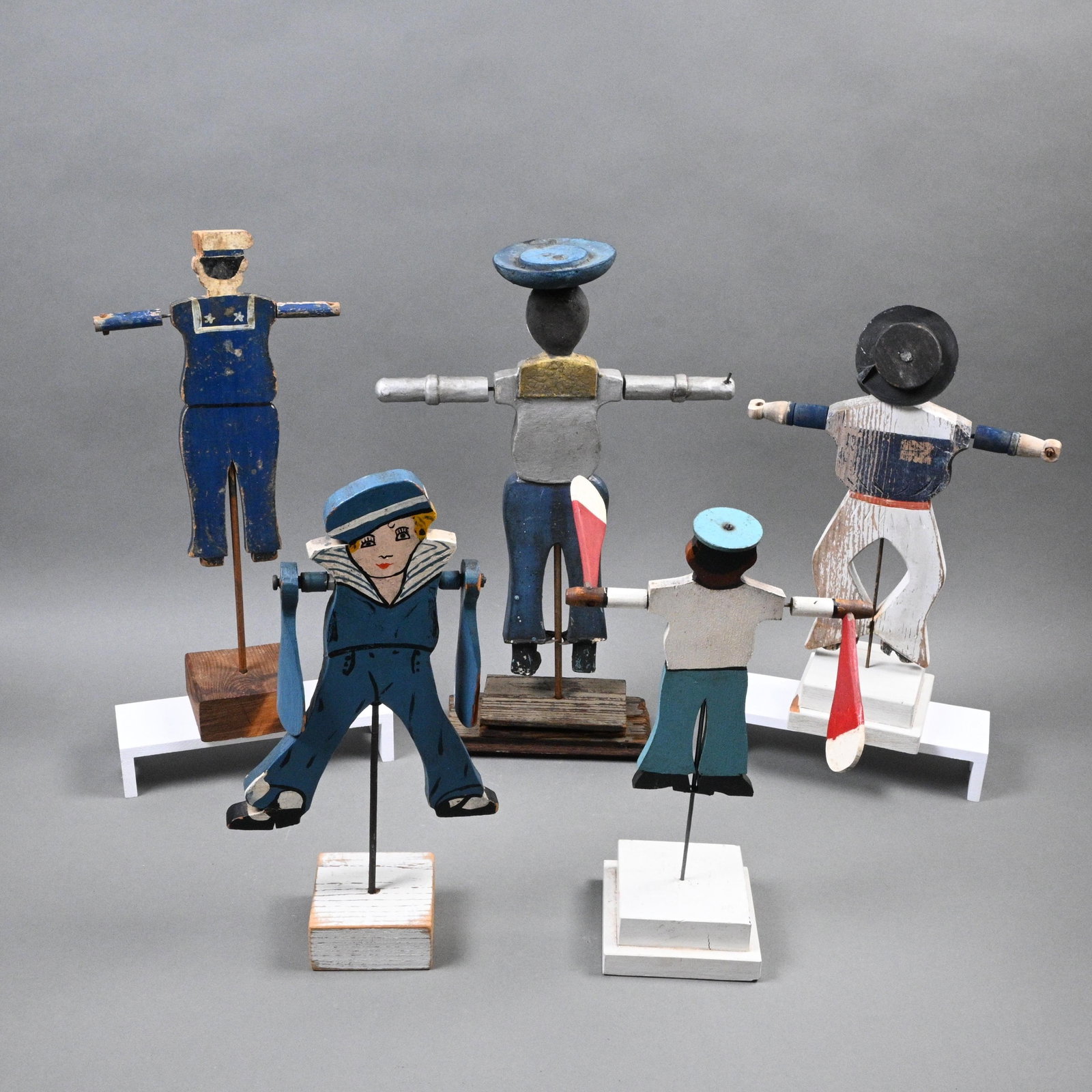 Five Figural Whirligigs - 2