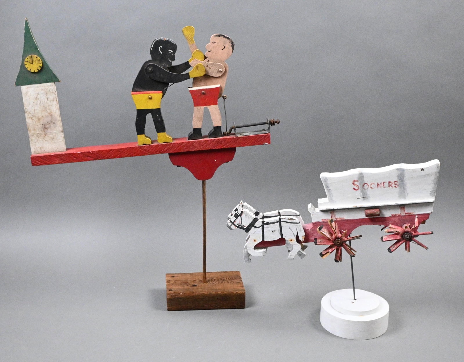 Boxer and Stagecoach Whirligigs (1 of 8)