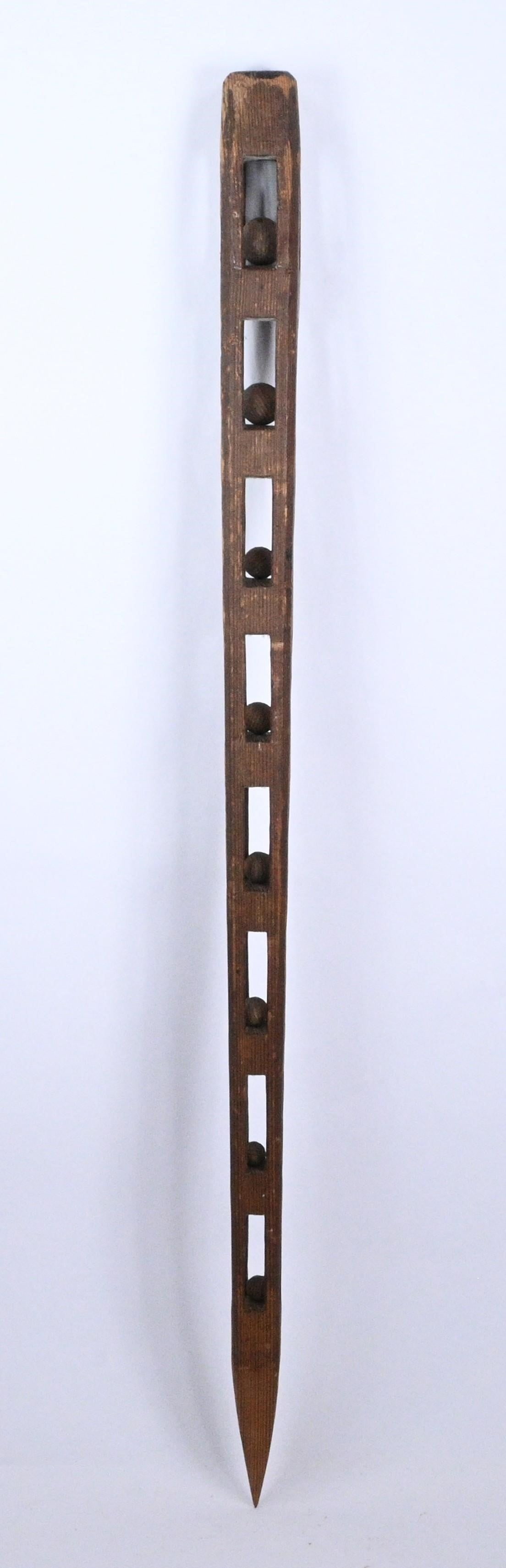 Large Whimsy Cane with Eight Enclosed Balls - 2