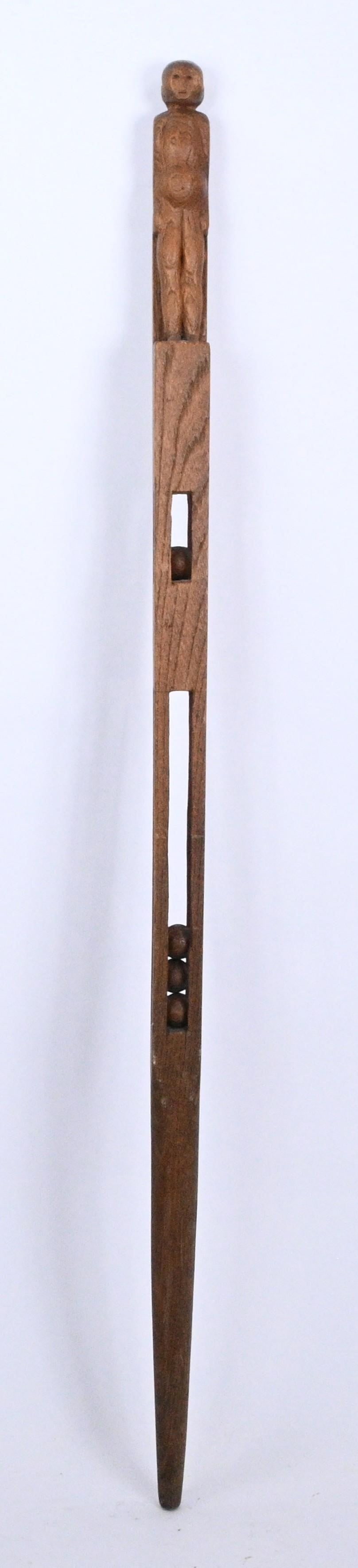 Whimsy Cane with Three Enclosed Balls - 6