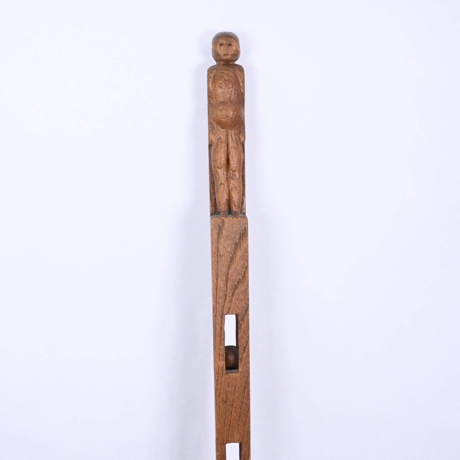 Whimsy Cane with Carved Figural - 3