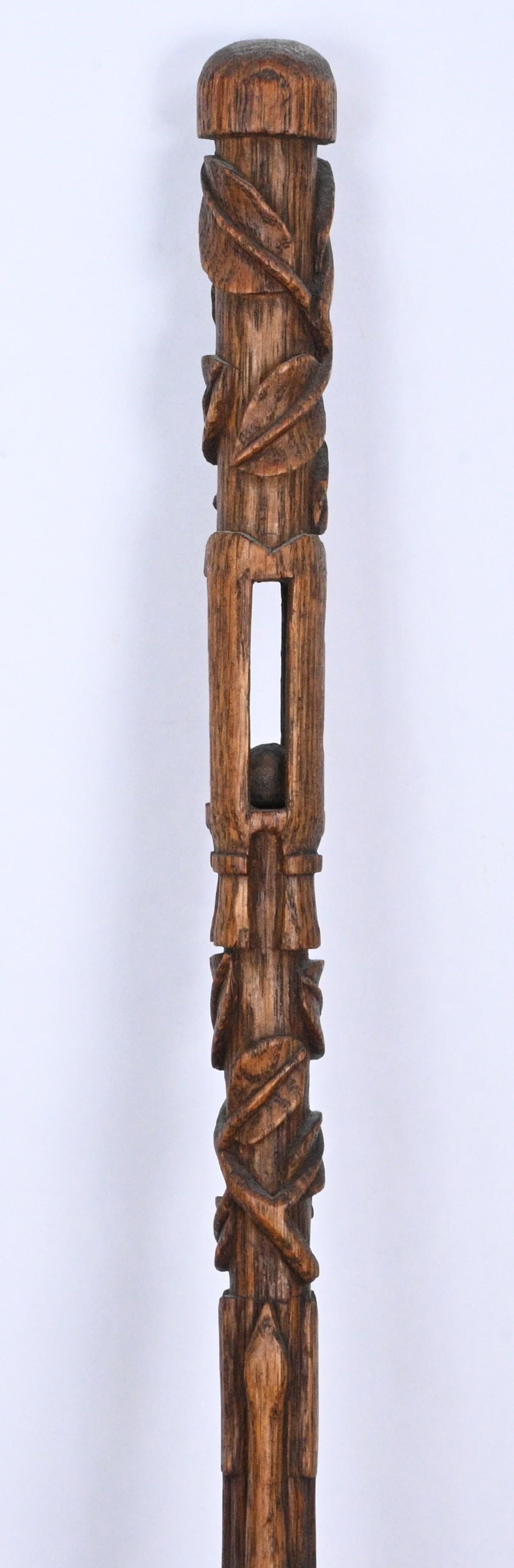 Ornate Whimsy Cane with Snake - 3